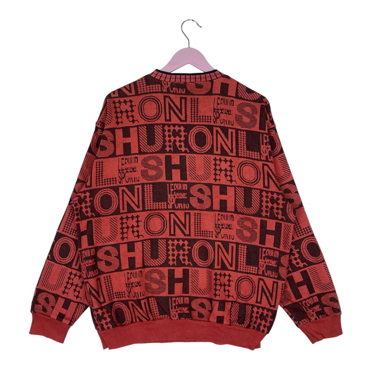 Designer × Vintage Leshuron Full Print Sweatshirt Quater Zip Pullover Jumper Size US L / EU 52-54 / 3 - 5 Thumbnail