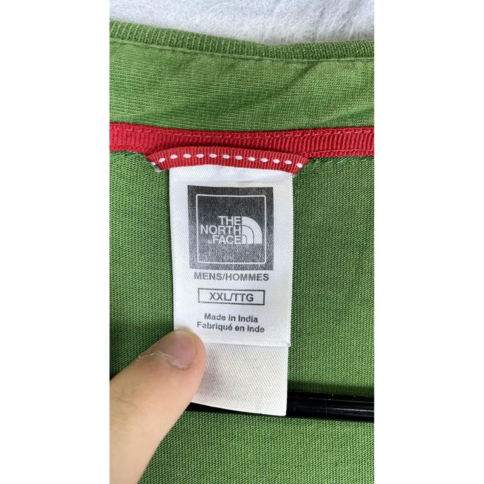 The North Face The North Face Polo Shirt Mens 2XL Green Solid Logo Short Sleeve Casual Knit Size US XXL / EU 58 / 5 - 4 Thumbnail