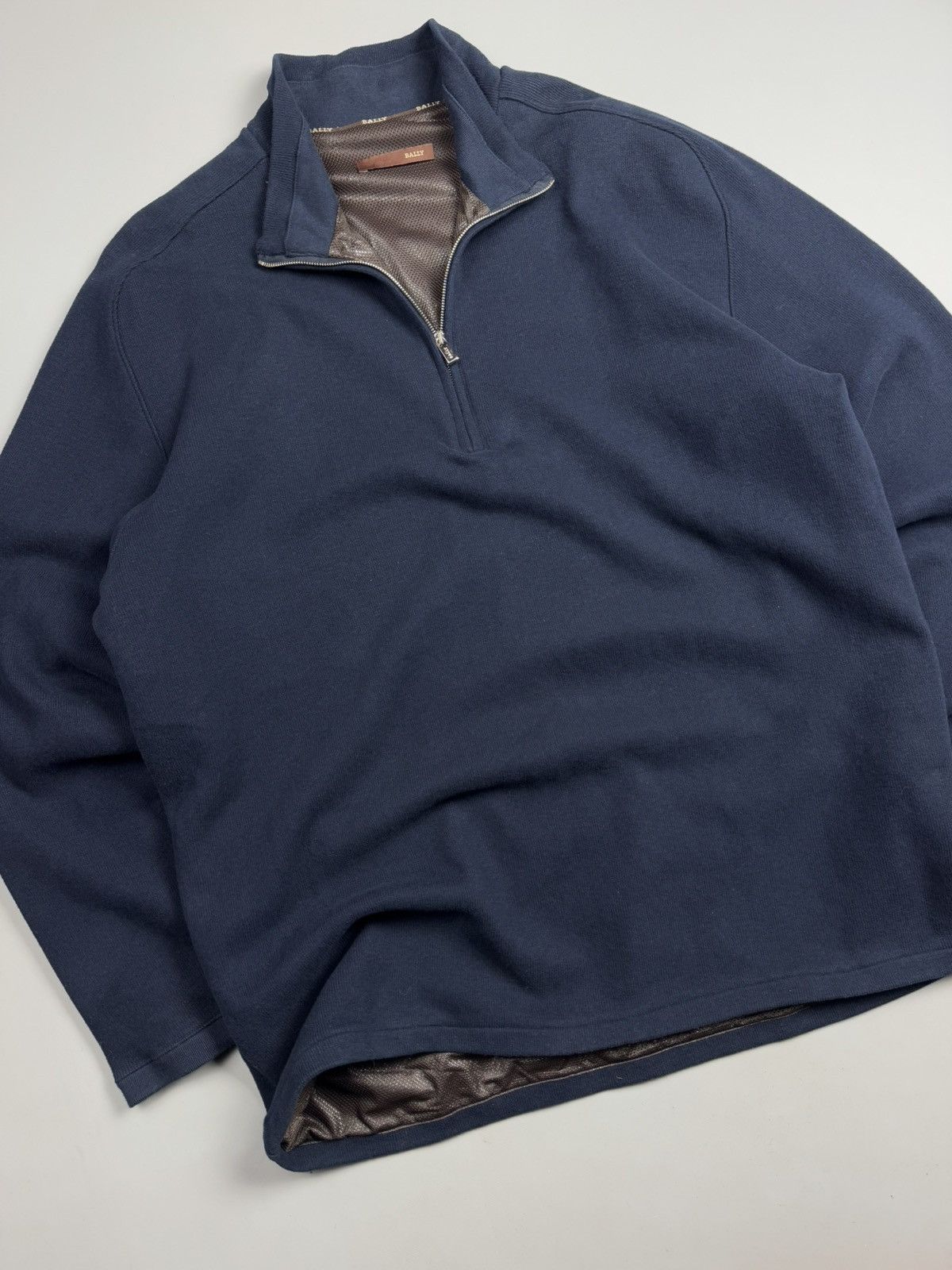 Bally Bally Half Zip With Lining Pullover Size 54 made in italy Size US L / EU 52-54 / 3 - 5 Thumbnail