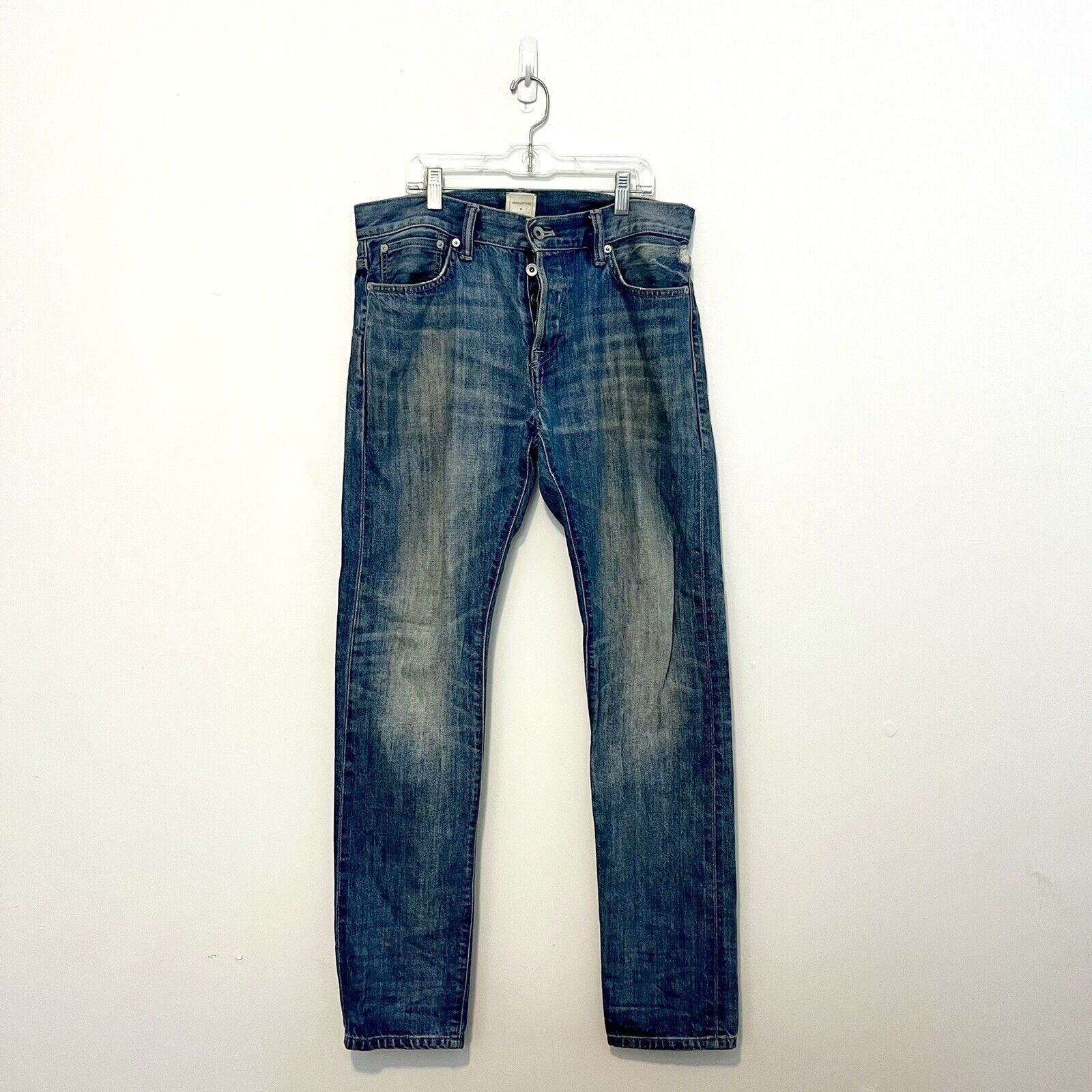 John Elliott John Elliott x GAP x GQ Blue Selvedge Denim Jeans Slim 30x32 Size US 30 / EU 46 - 1 Thumbnail