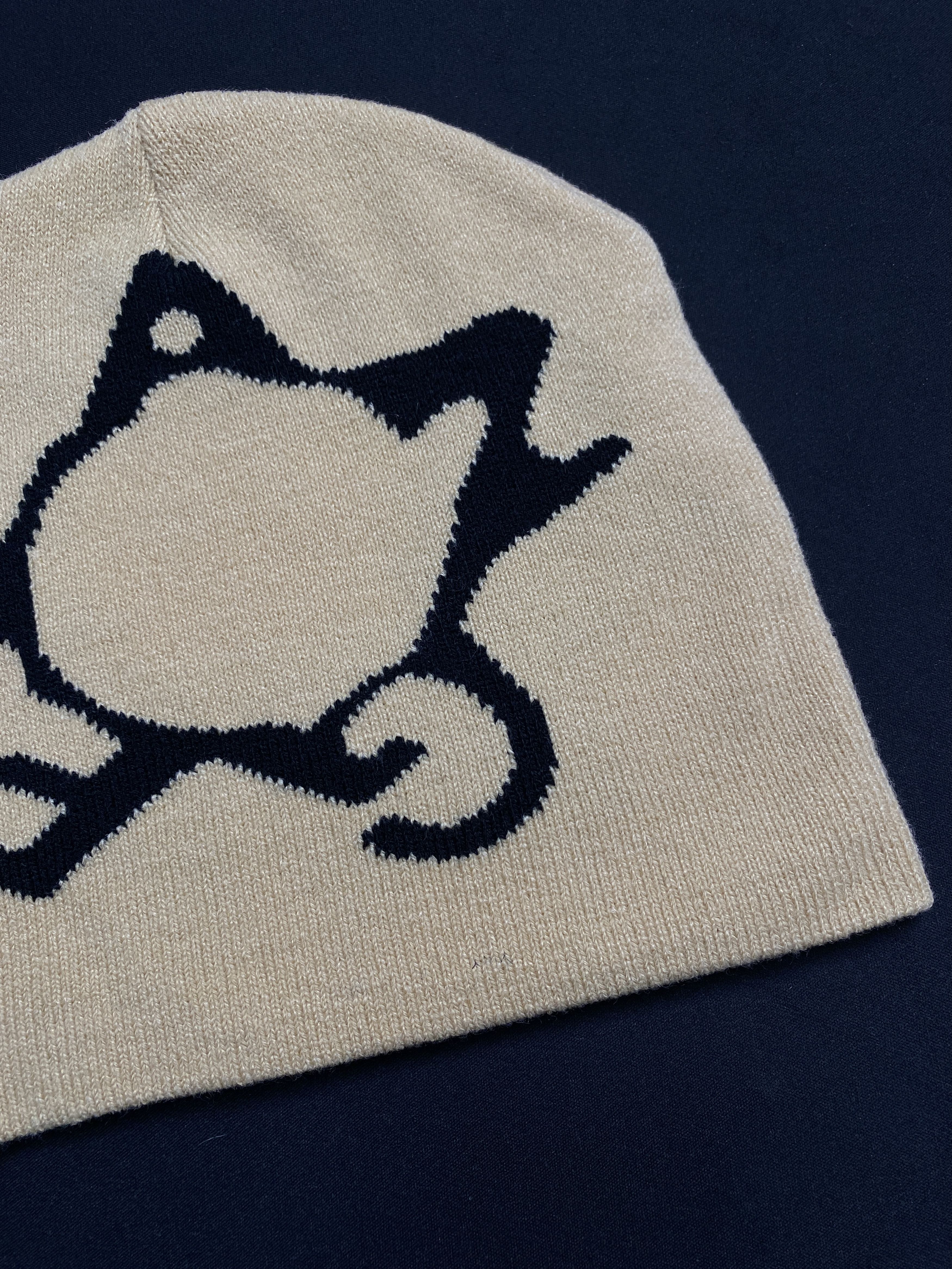 Japanese Brand Rare Jigglypuff Graphic No Cuff Knit Black Beanie OS Size ONE SIZE - 4 Thumbnail