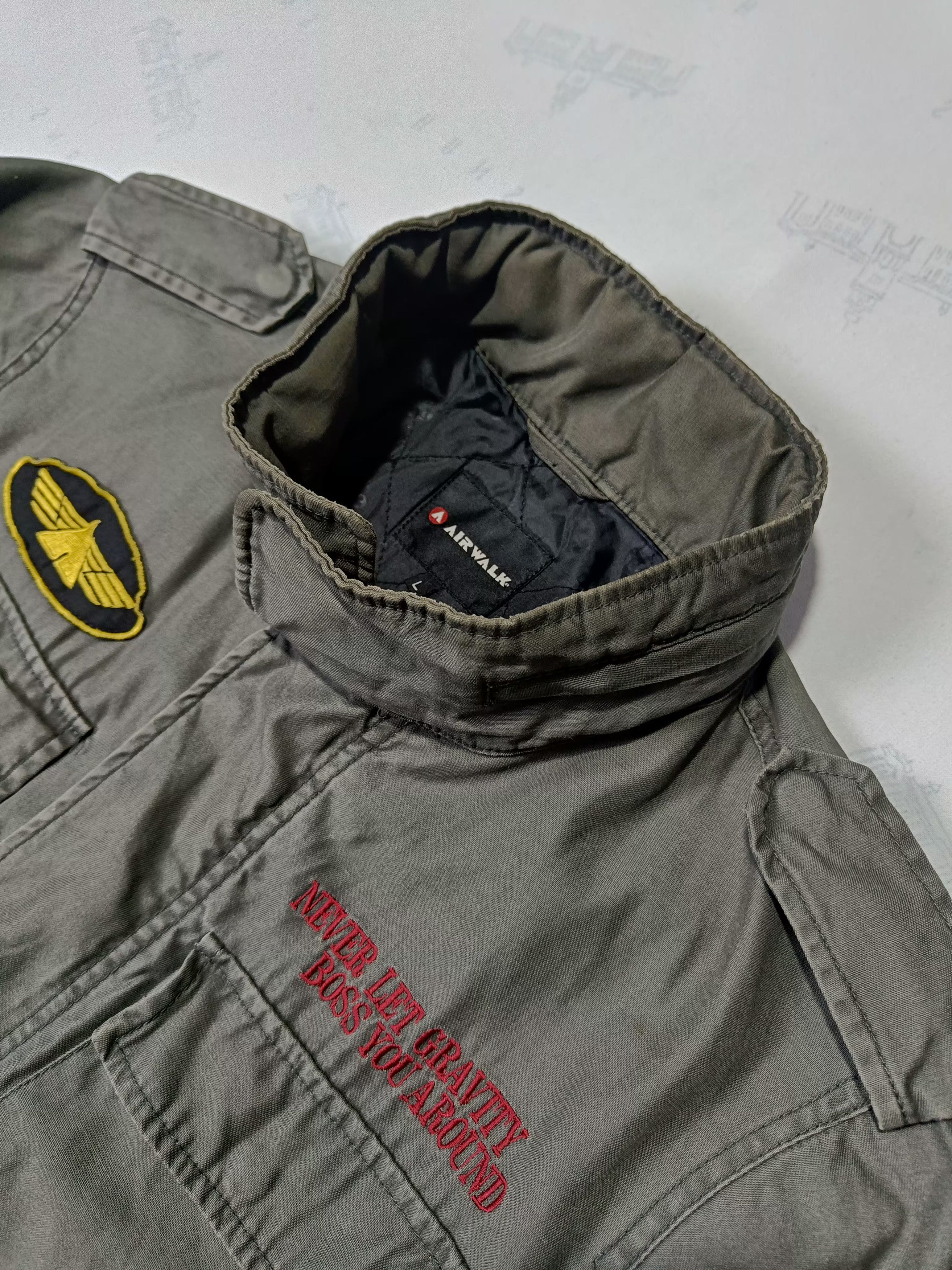 Airwalk Vintage AIRWALK M65 Military Patches Jacket Size US L / EU 52-54 / 3 - 10 Thumbnail
