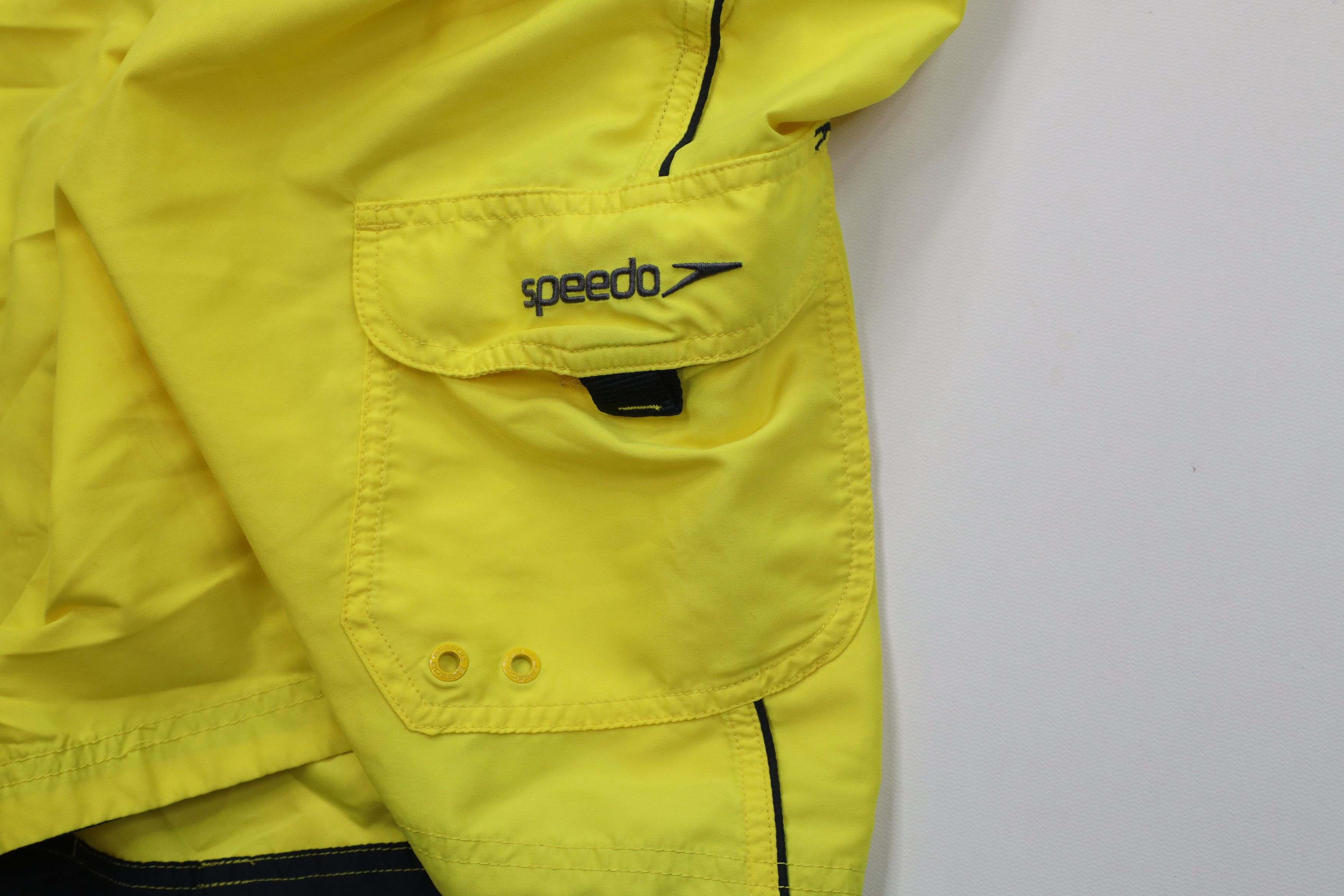 Speedo Vintage Speedo Lined Above Knee Swim Trunks Shorts Yellow Size US 34 / EU 50 - 7 Thumbnail
