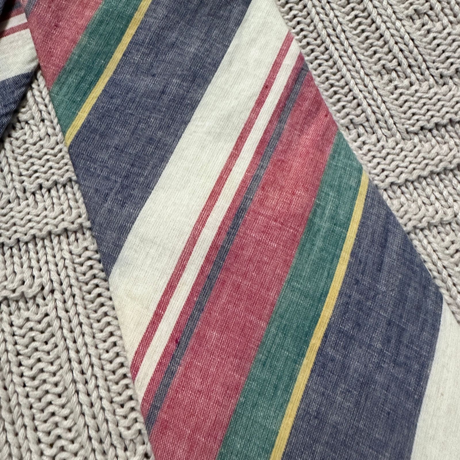 Haspel Vintage Haspel striped summer cotton tie Size ONE SIZE - 2 Thumbnail