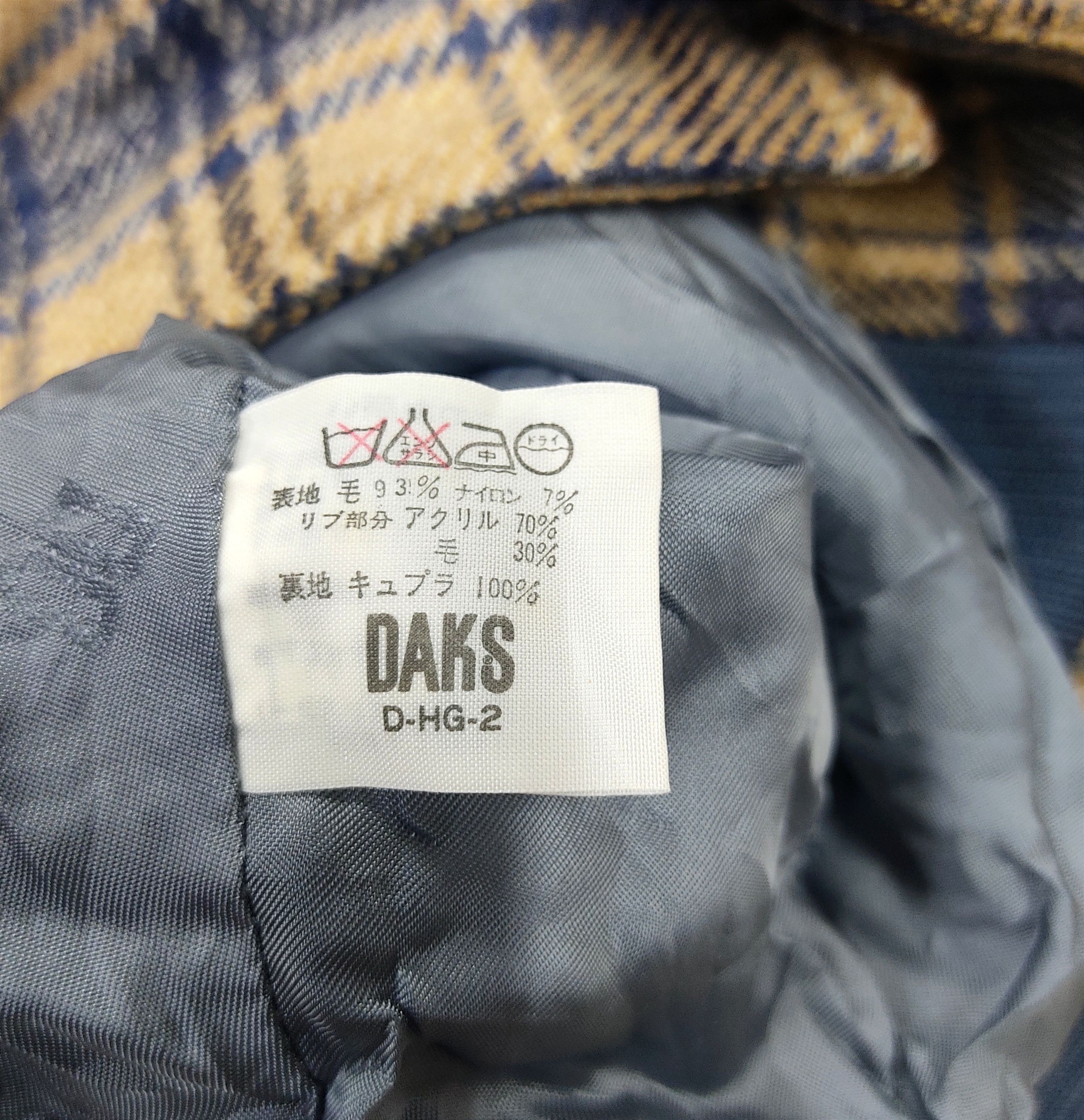 DAKS × Vintage DAKS LONDON Plaid Blouson Men Wool Jacket Size US L / EU 52-54 / 3 - 8 Thumbnail