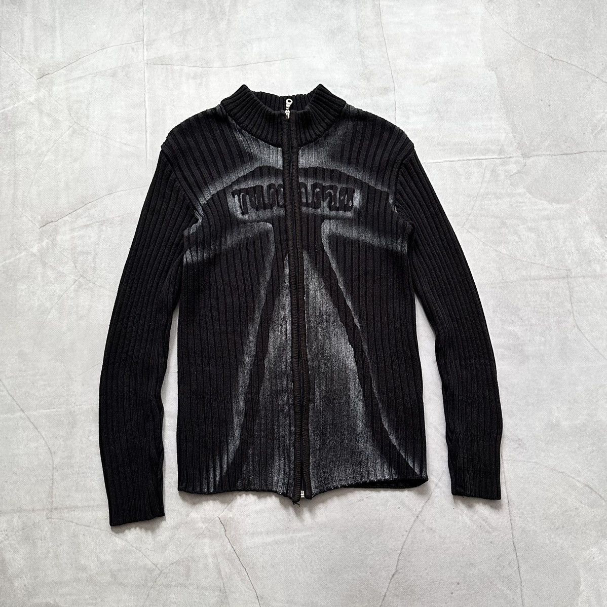 Pre-owned Hysteric Glamour X If Six Was Nine Japan Torso Printed If Six Was Nine Style Striped Sweater In Black/white