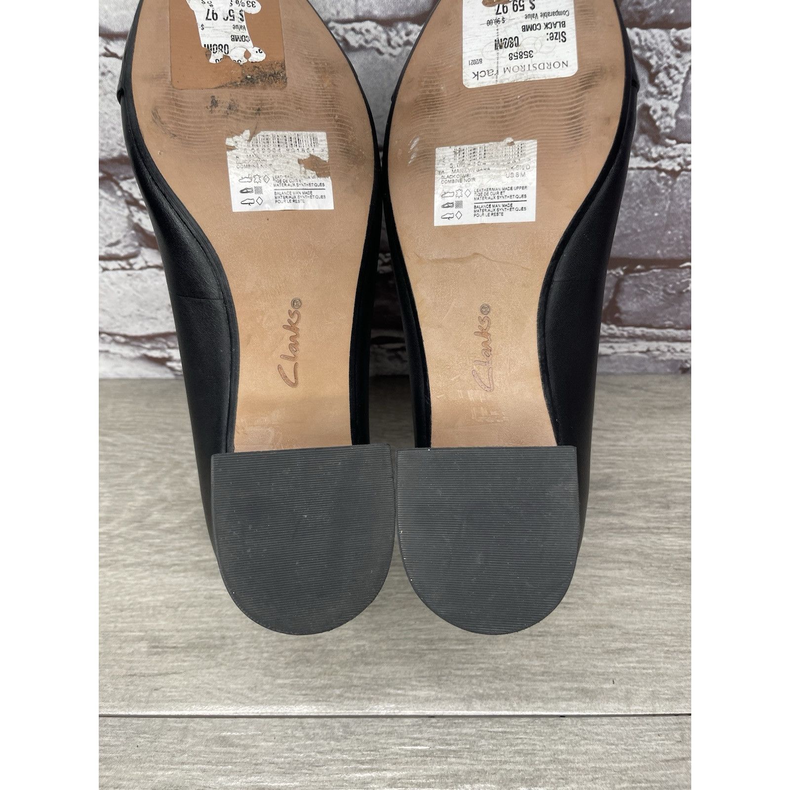 Clarks Clarks Marilyn Black Leather Patent Cap Toe Pump Heels Shoes Size US 8 / IT 38 - 20 Thumbnail