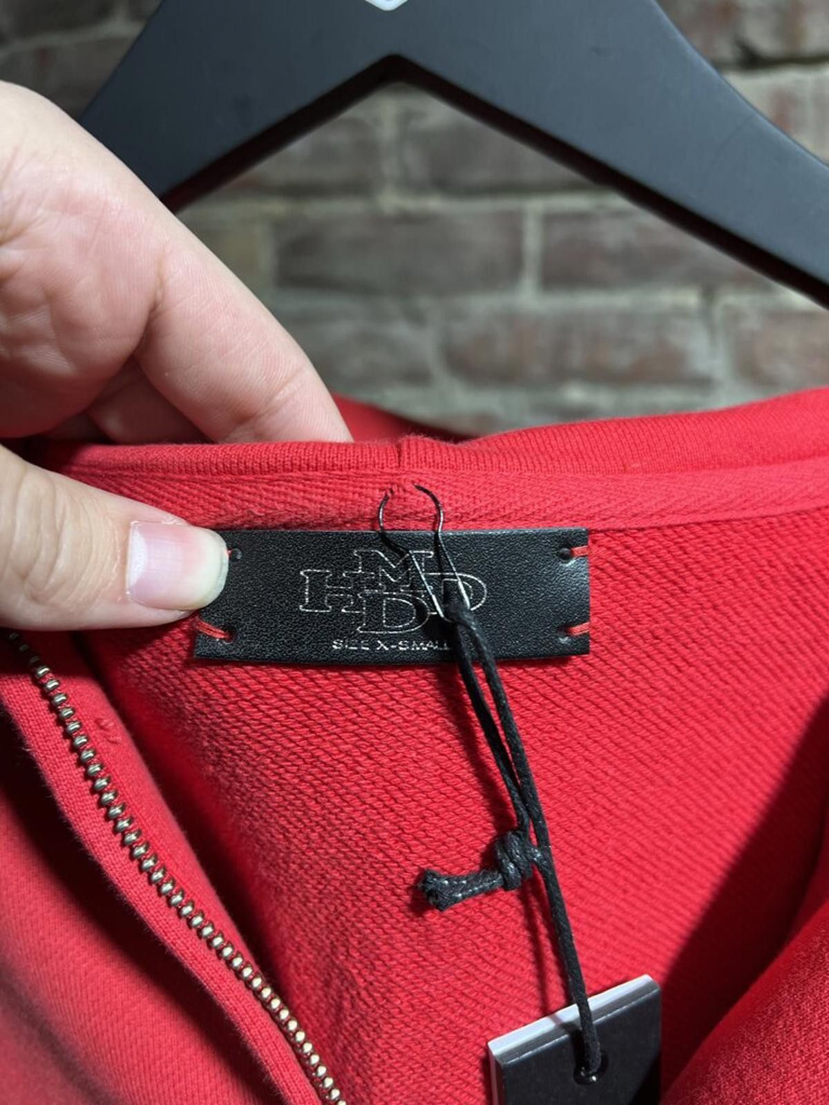 HMDD HMDD Faded Red Basic Zip Sz. XS Size ONE SIZE - 3 Thumbnail