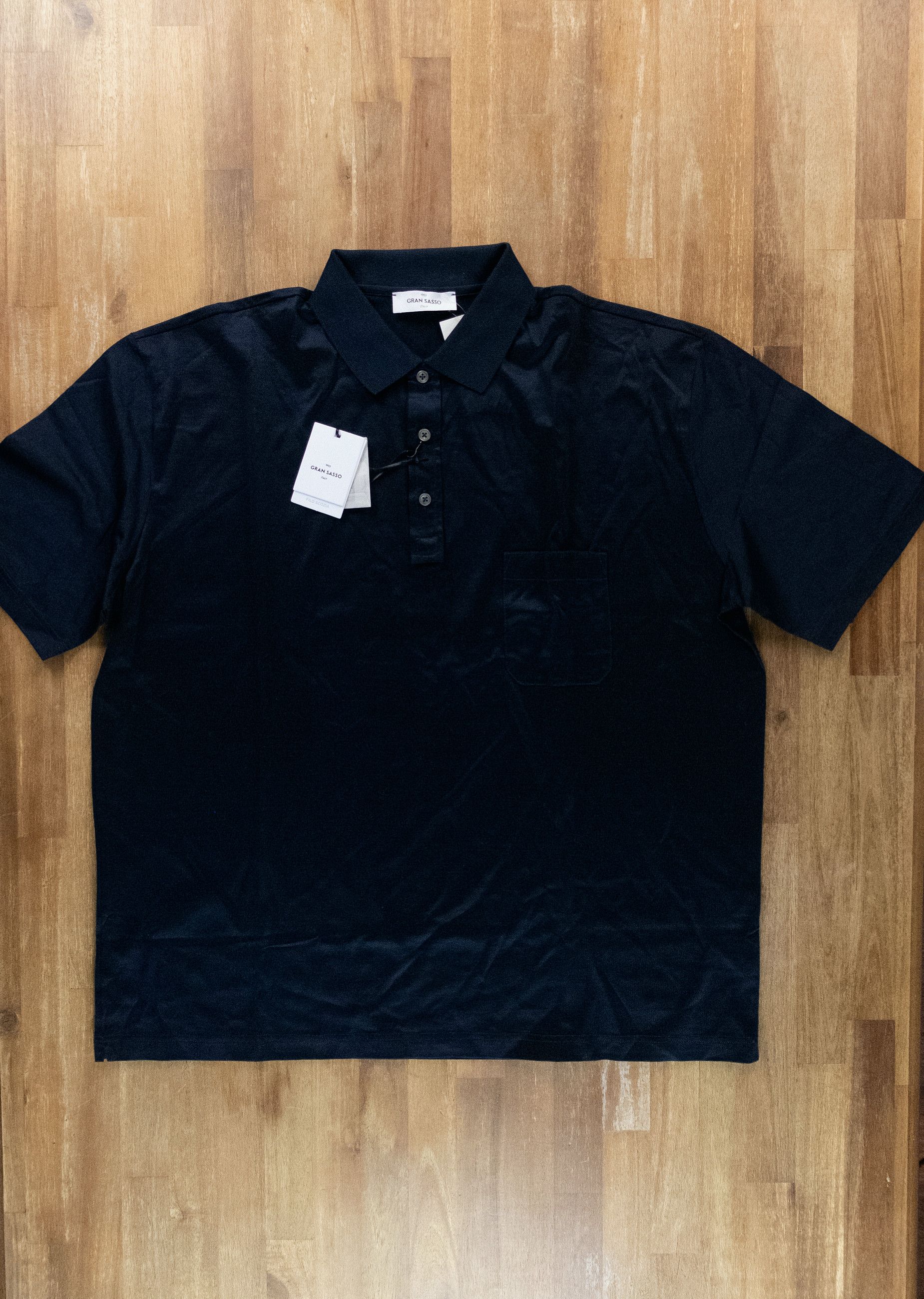Gran Sasso GRAN SASSO navy blue cotton crewneck polo shirt Size 3XL Size US XXL / EU 58 / 5 - 1 Thumbnail