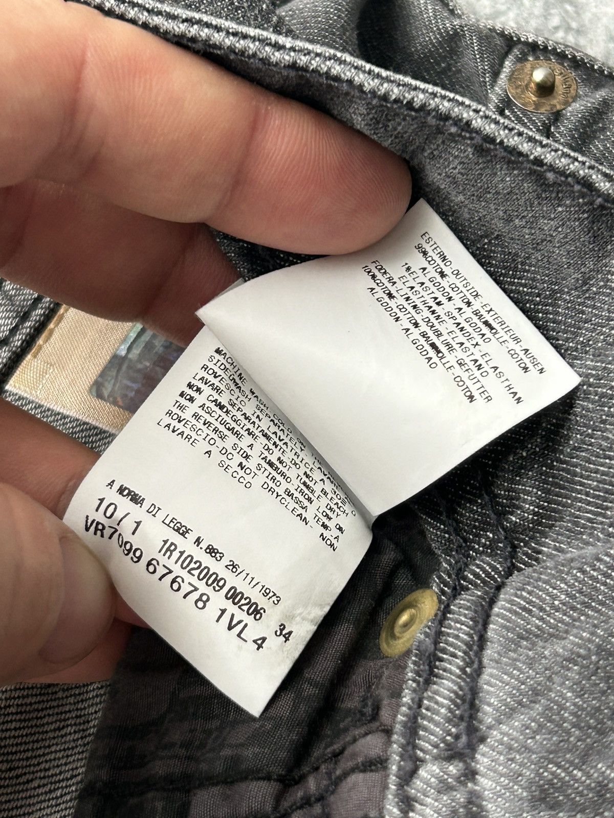 John Galliano Vintage New John Galliano Chic Gray Wash Straight Fit Jeans Size 25" / US 0 / IT 36 - 16 Thumbnail