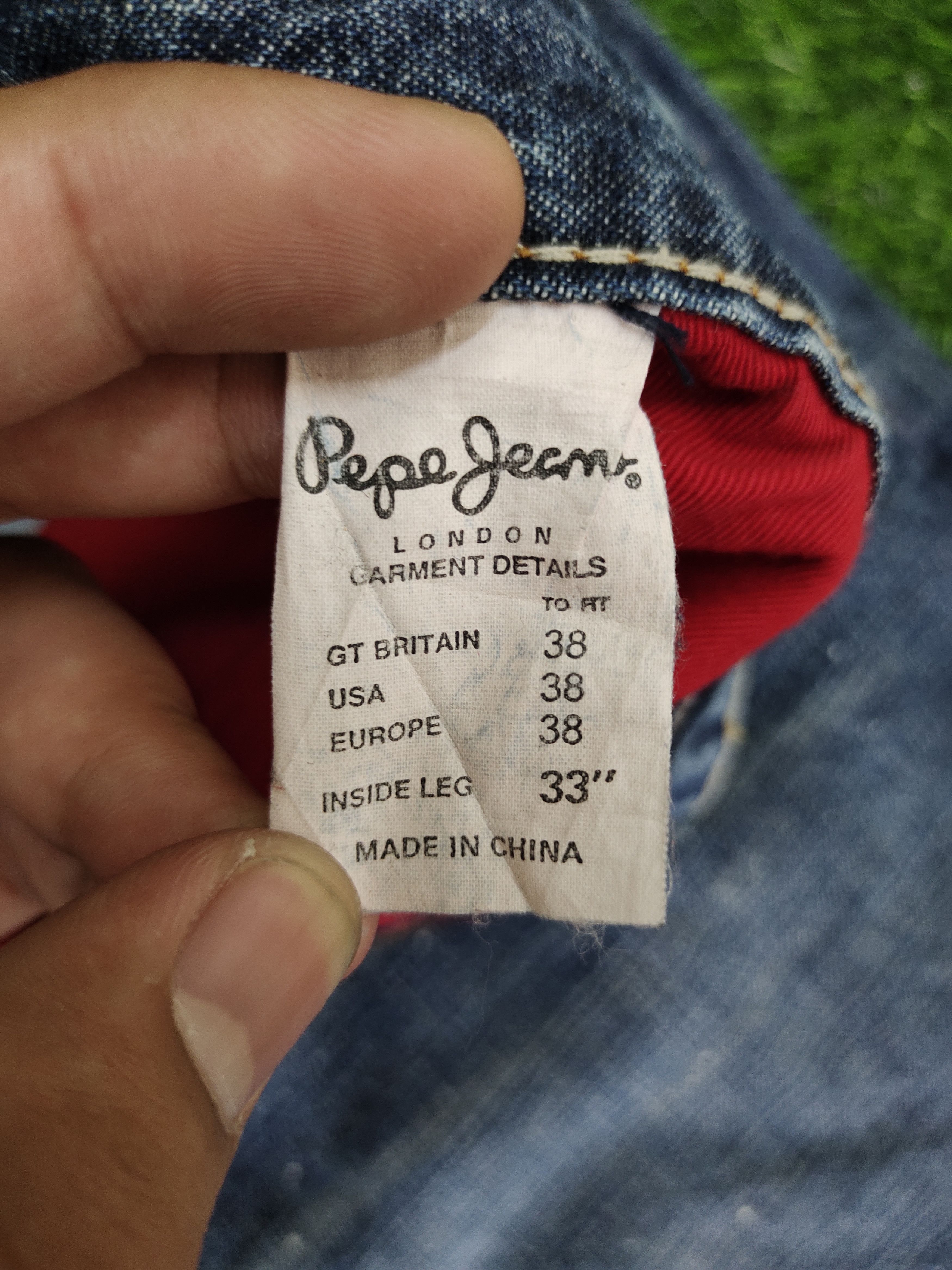 Pepe Jeans Baggy Jeans Pepe Patchwork Paint Splash Wide Leg Denim Jnco ...