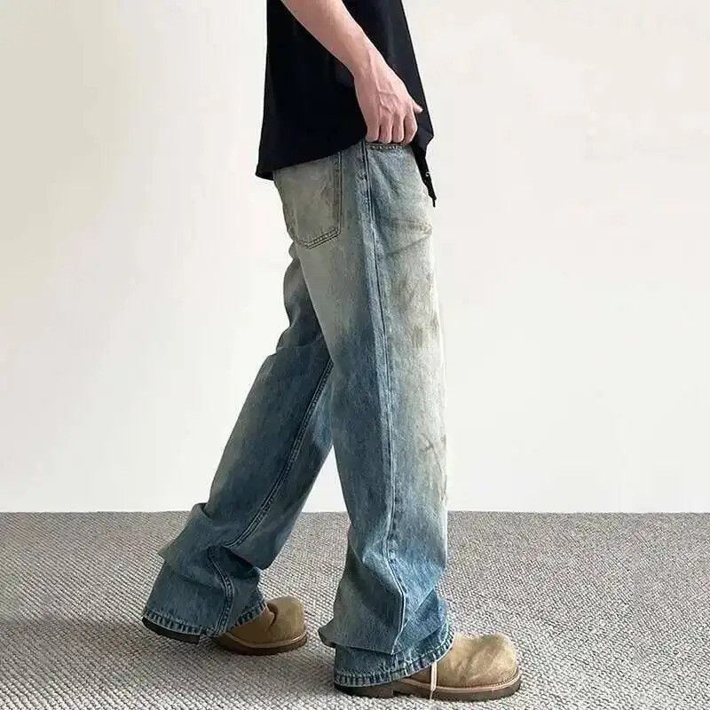 Jean Tie-Dye Vintage Flared Street Jeans Size US 32 / EU 48 - 3 Thumbnail