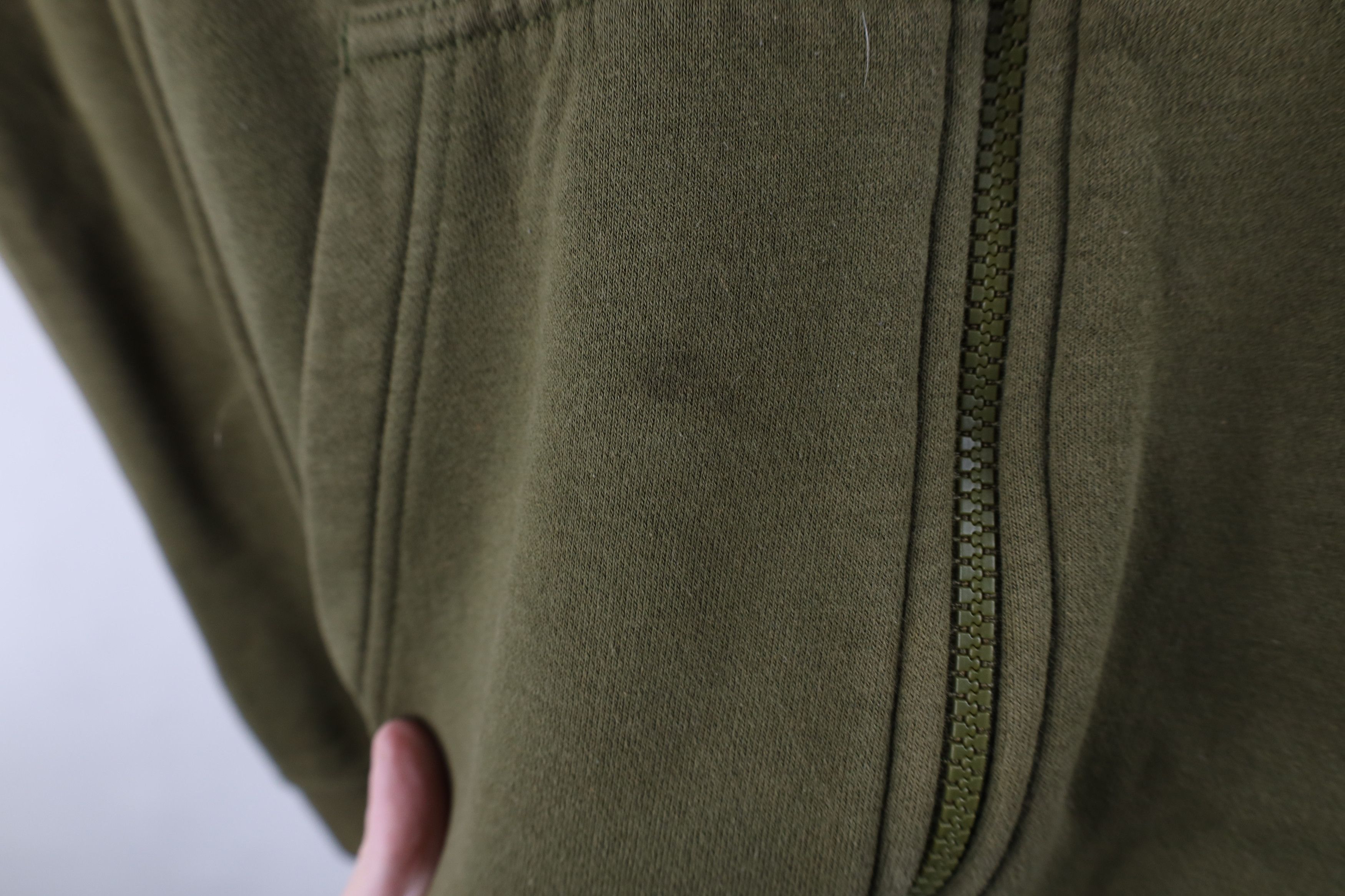 Nike Vintage Y2K Nike Mini Swoosh Full Zip Hoodie Olive Green Size US S / EU 44-46 / 1 - 5 Thumbnail