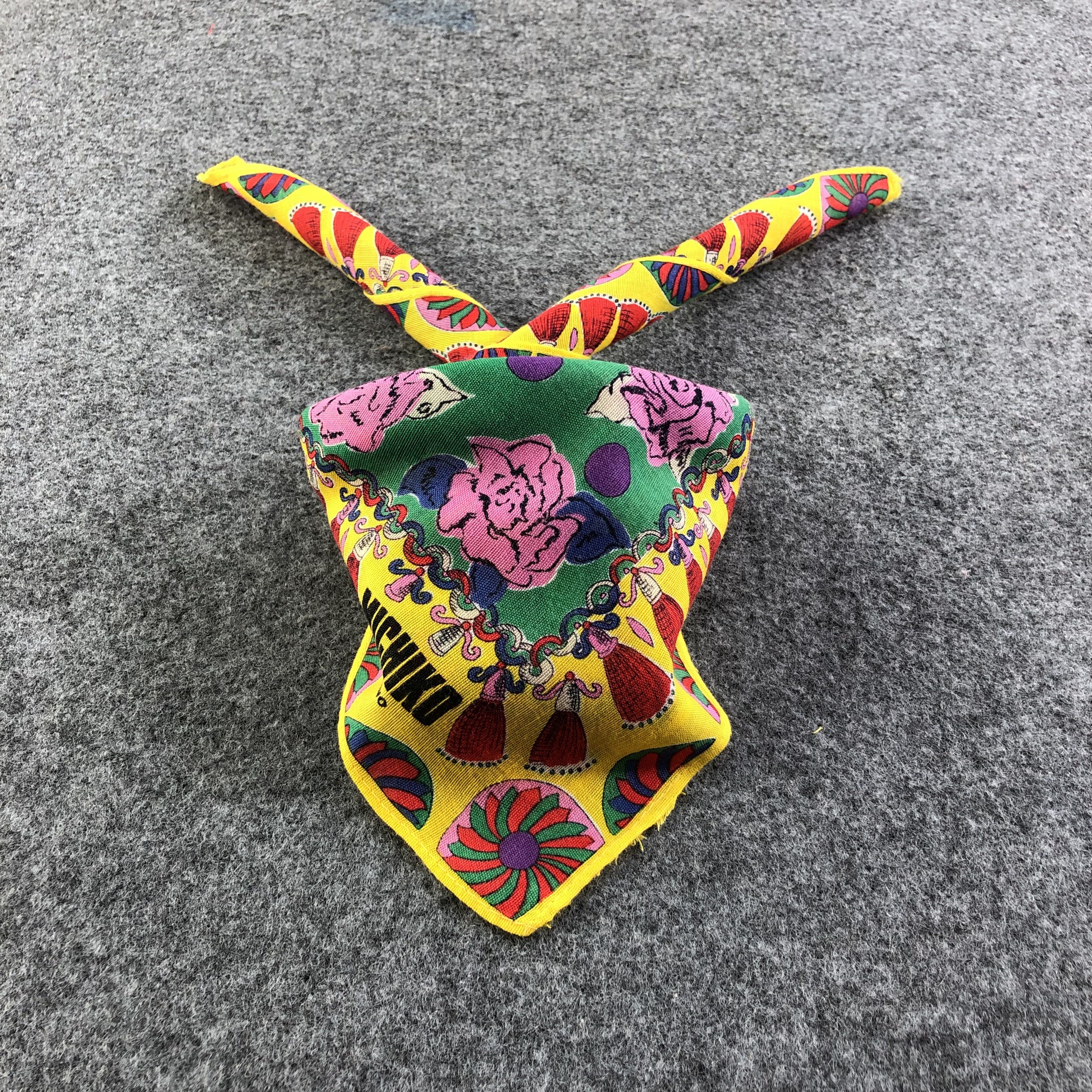 Japanese Brand × Michiko Koshino × Vintage Michiko Koshino Handkerchief Neckerchief Bandana H2243 Size ONE SIZE - 1 Thumbnail