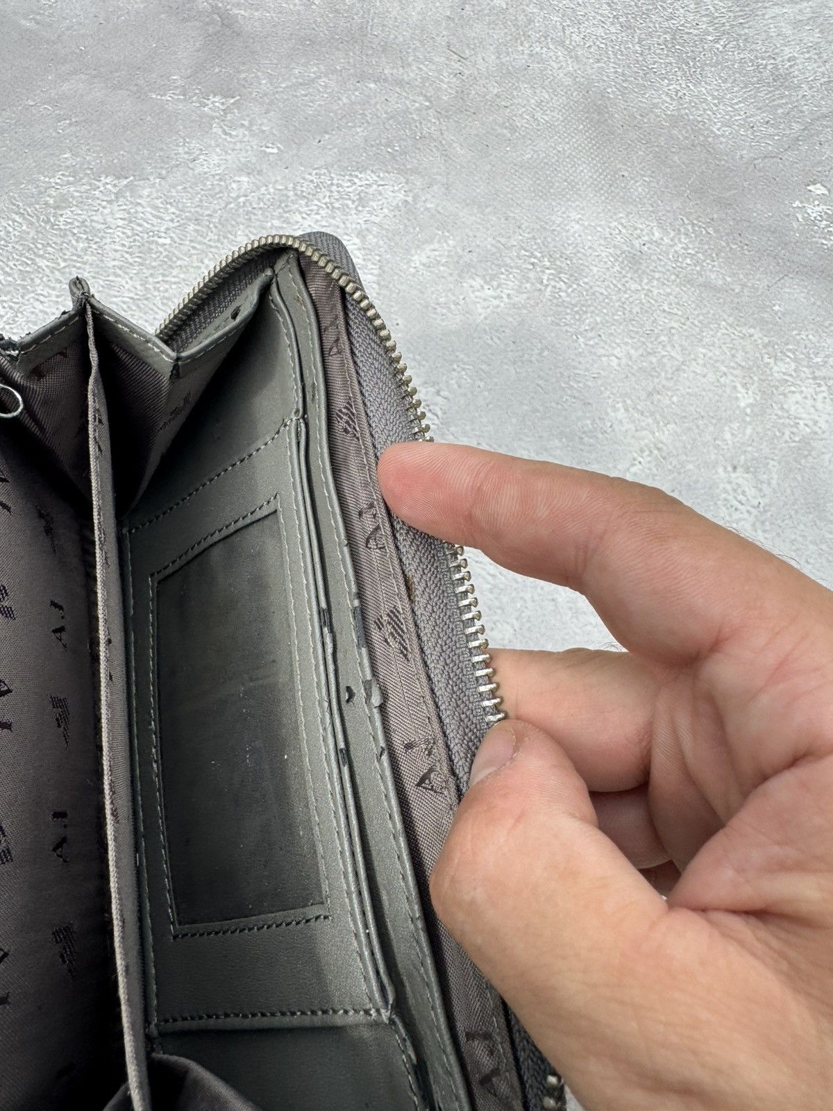 Armani Armani Jeans Y2k Long Wallet Size ONE SIZE - 13 Thumbnail