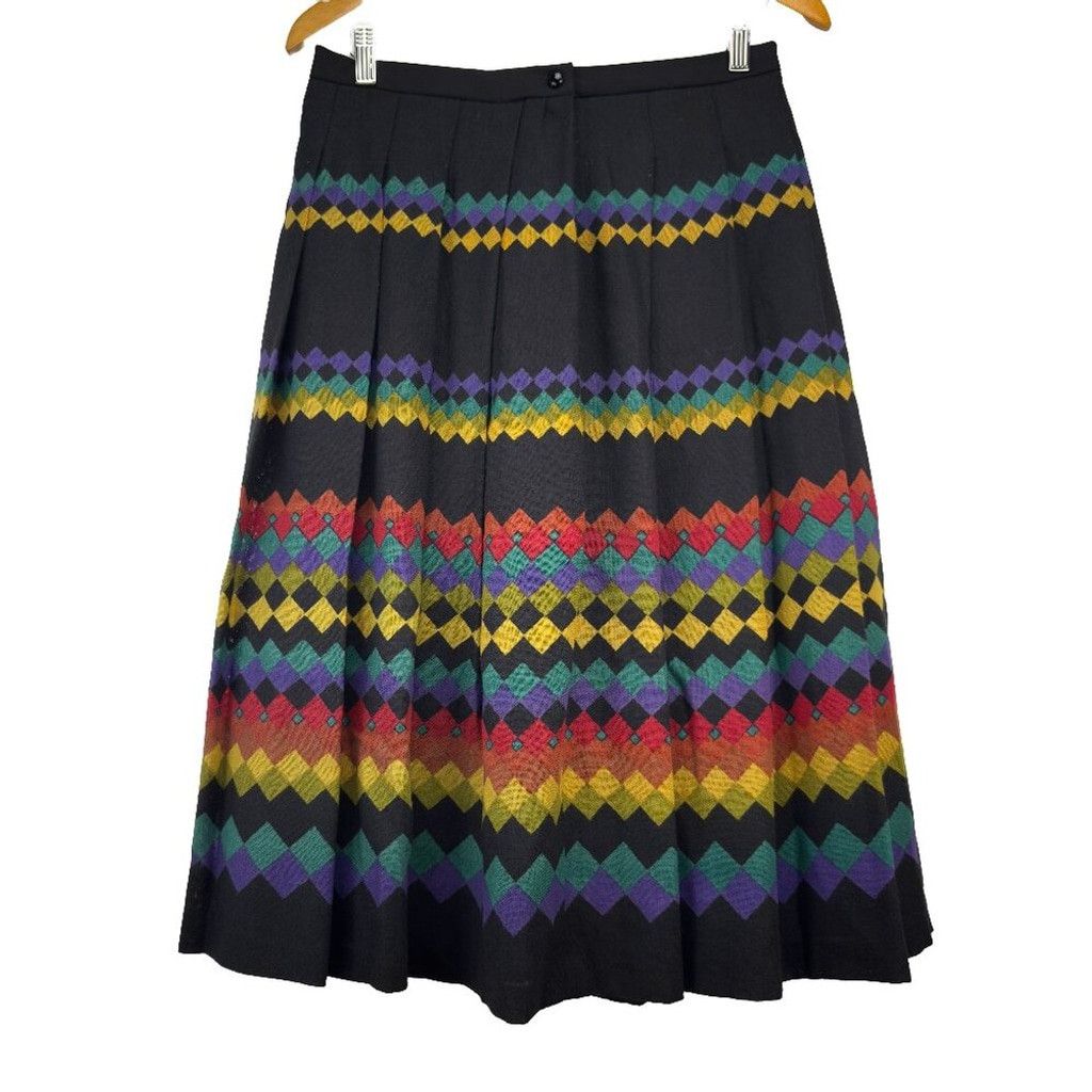 Nina Ricci NINA RICCI Boutique Paris VTG Wool Academia Boho EU 38 / M Size 32" / US 10 / IT 46 - 3 Thumbnail