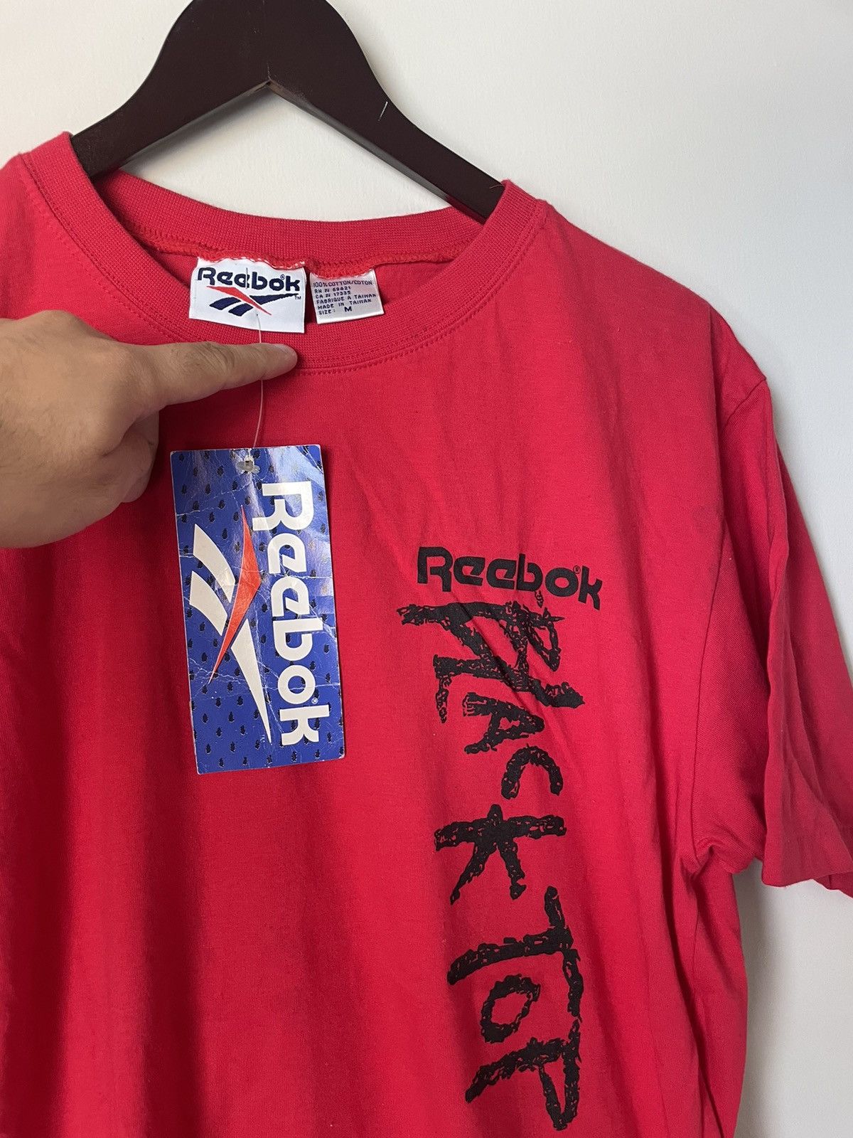 Reebok × Vintage BNWT Vintage 90s Reebok blacktop tee Size US M / EU 48-50 / 2 - 3 Thumbnail