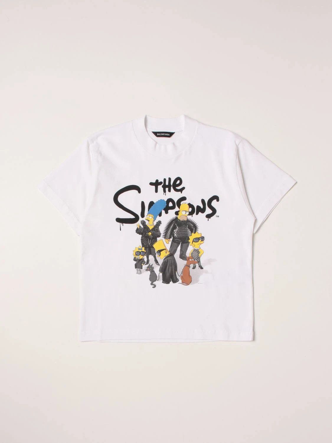 Balenciaga o1s1rm0224 Kids T-Shirt in White Size US XXS / EU 40 - 5 Thumbnail