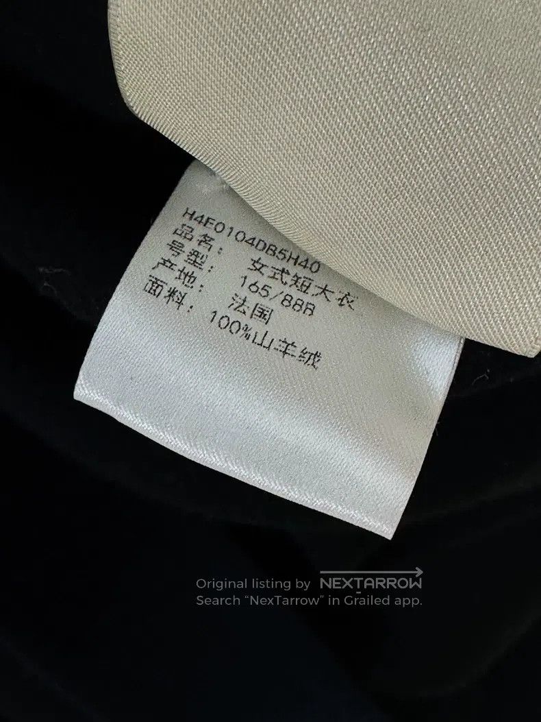 Hermes Hermes Black and navy blue double-sided cashmere overcoat Size S / US 4 / IT 40 - 5 Thumbnail