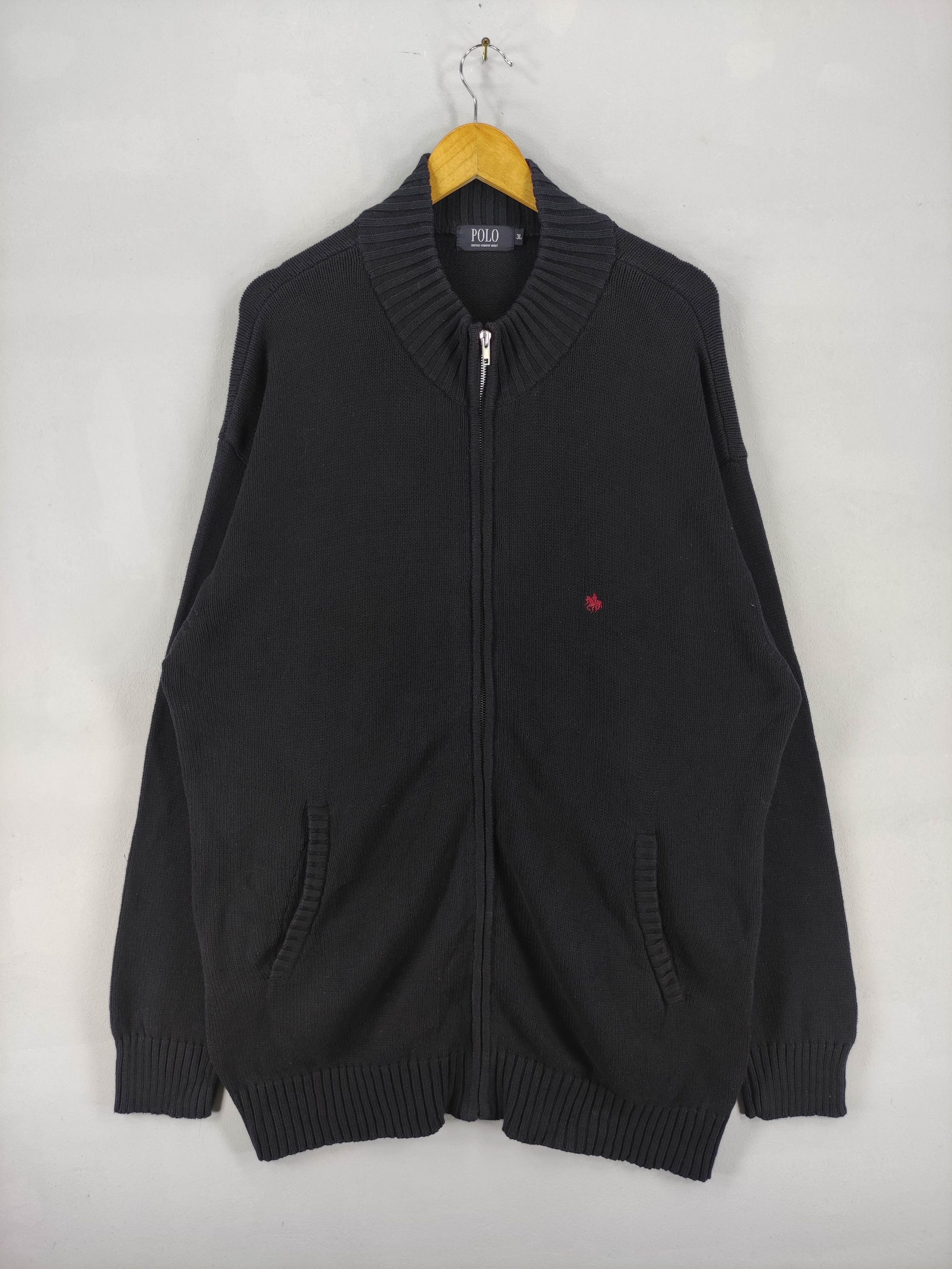 Japanese Brand Vintage Polo Knit Sweater Small LogoZipper Size US XL / EU 56 / 4 - 1 Thumbnail