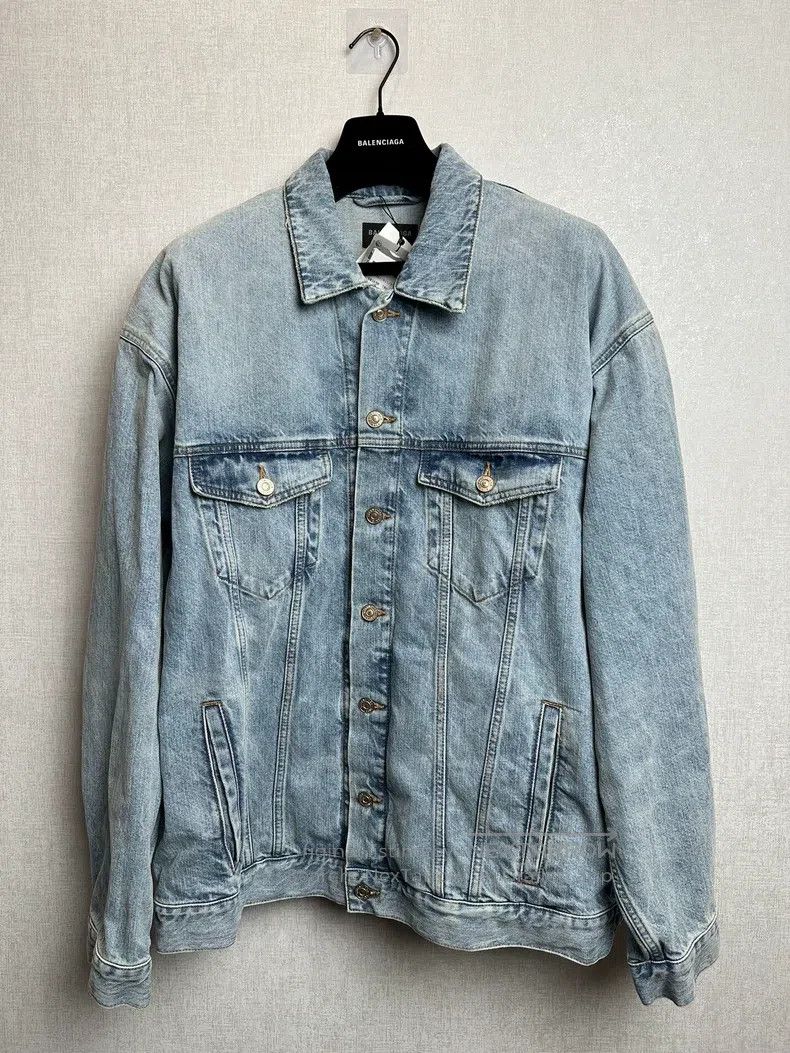 Balenciaga Balenciaga Denim jacket coat Size US M / EU 48-50 / 2 - 1 Thumbnail