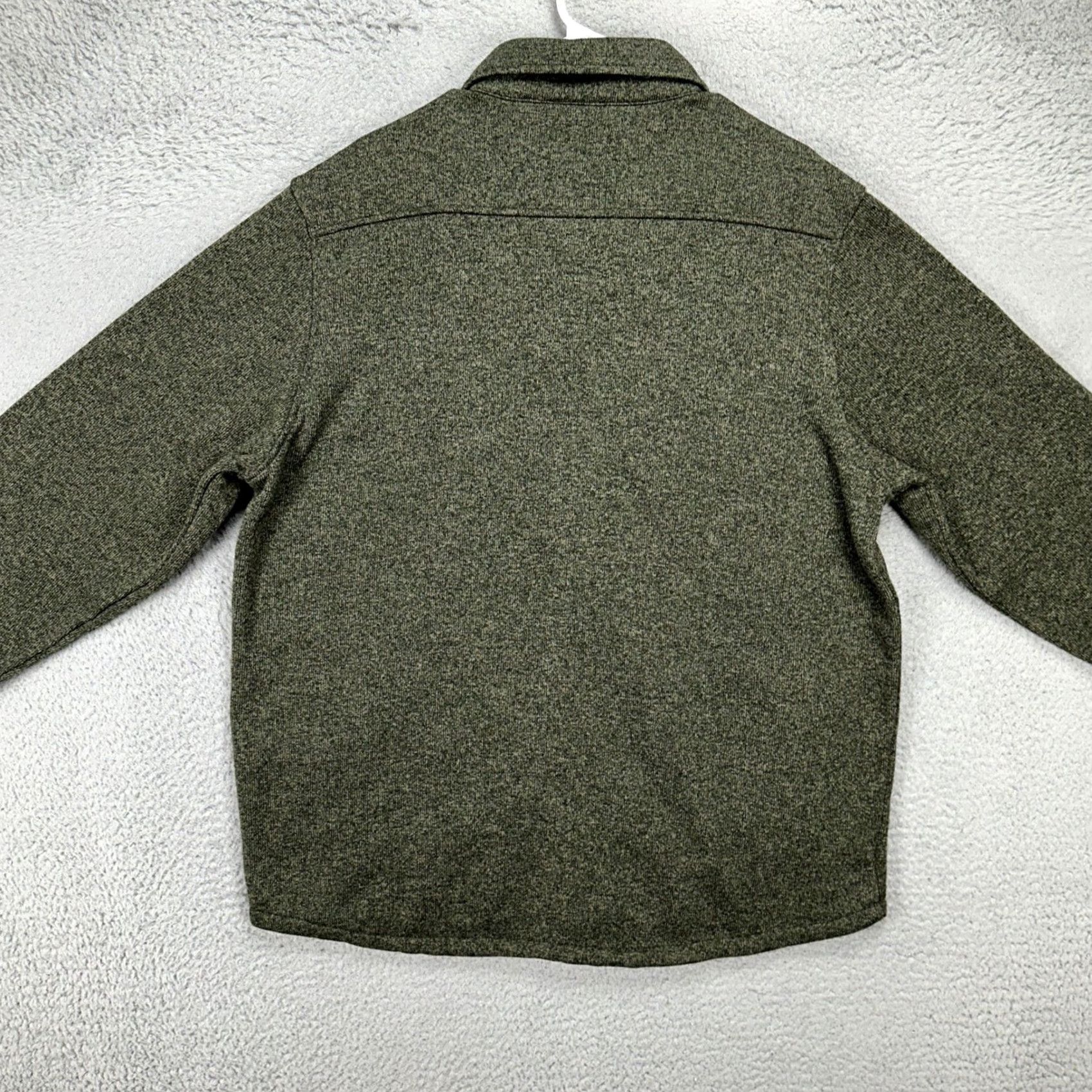 Eddie Bauer Eddie Bauer Men Fleece Sweater Jacket Large Olive Green Button Flap Pockets NEW Size US L / EU 52-54 / 3 - 4 Thumbnail