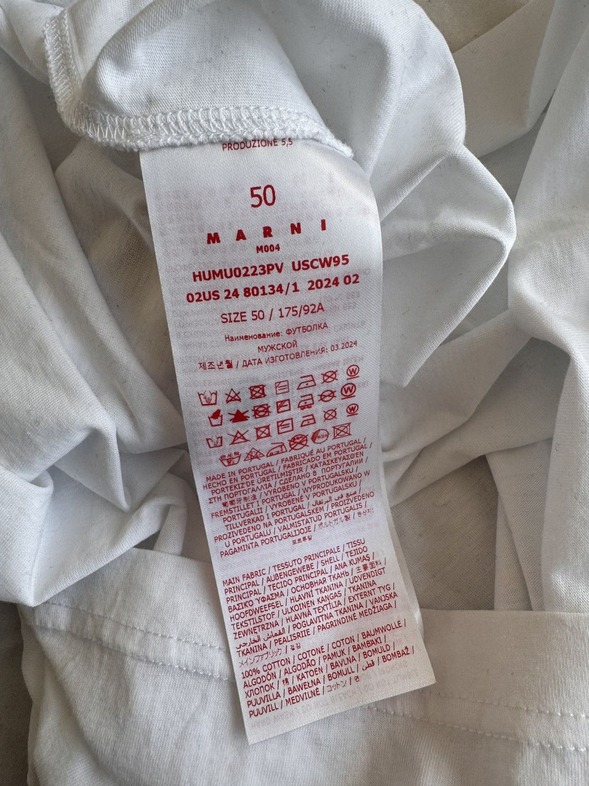 Marni ***NEW MARNI GRAPHIC LOGO T SHIRT Size US XL / EU 56 / 4 - 3 Thumbnail