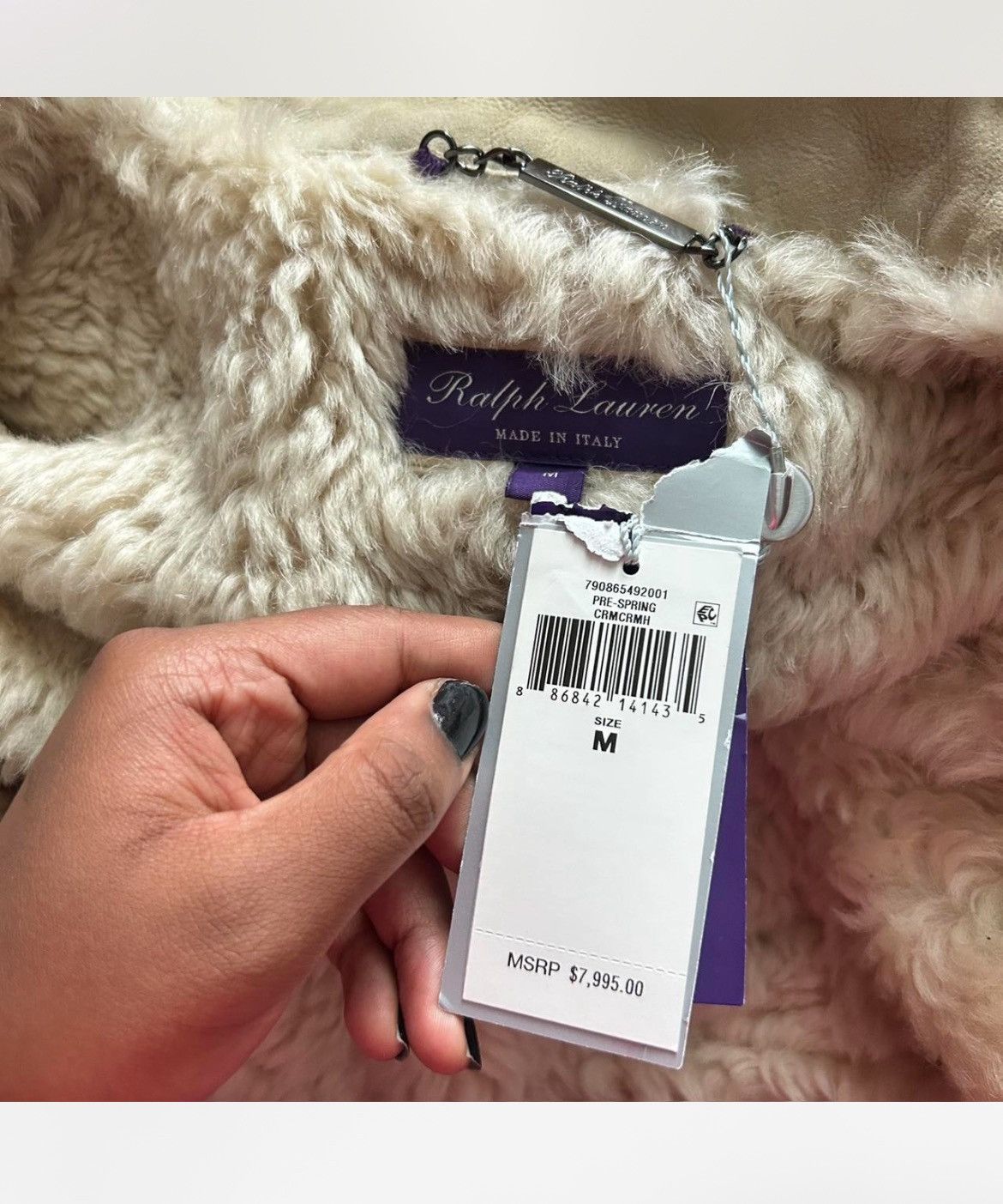 Ralph Lauren Purple Label Cream Ralph lauren purple label luxury furry trench coat Size M / US 6-8 / IT 42-44 - 4 Thumbnail