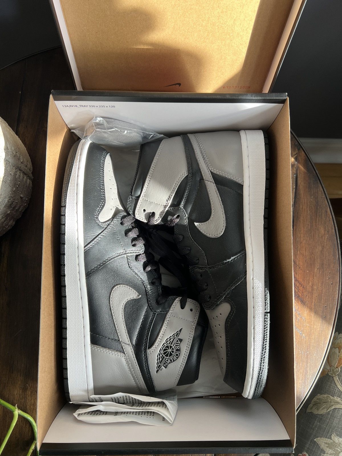 image of Jordan Nike Air Jordan 1 Retro High OG - Shadow (2018) Shoes in Black, Men's (Size 10)