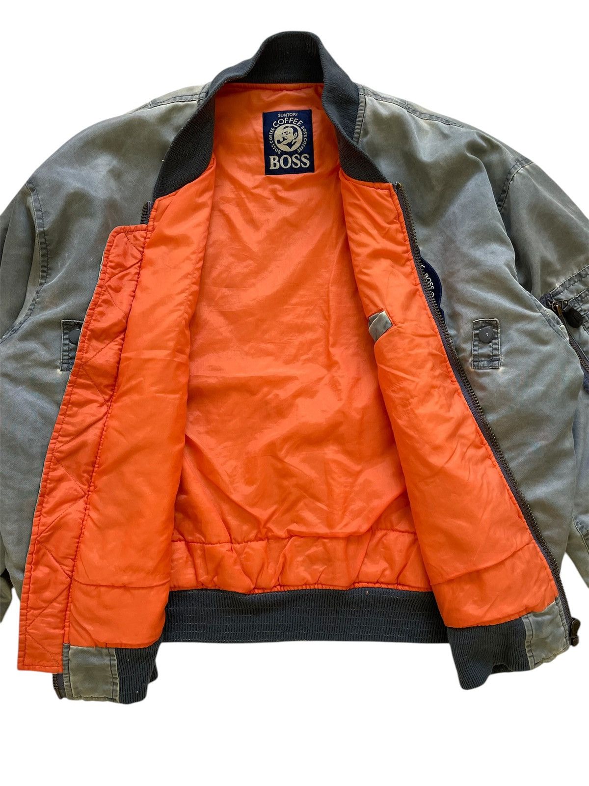 Vintage Vintage Suntory Boss Coffee Sun Faded Ma-1 Bomber Jacket Size US XL / EU 56 / 4 - 6 Thumbnail