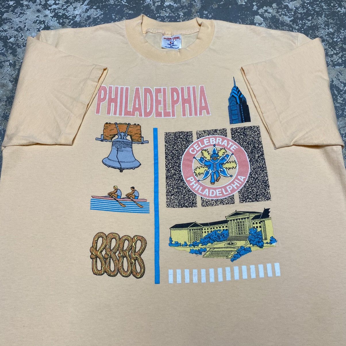 Japanese Brand × Vintage Vintage Philadelphia Pennsylvania Souvenir 90s Tshirt Size US XL / EU 56 / 4 - 3 Thumbnail