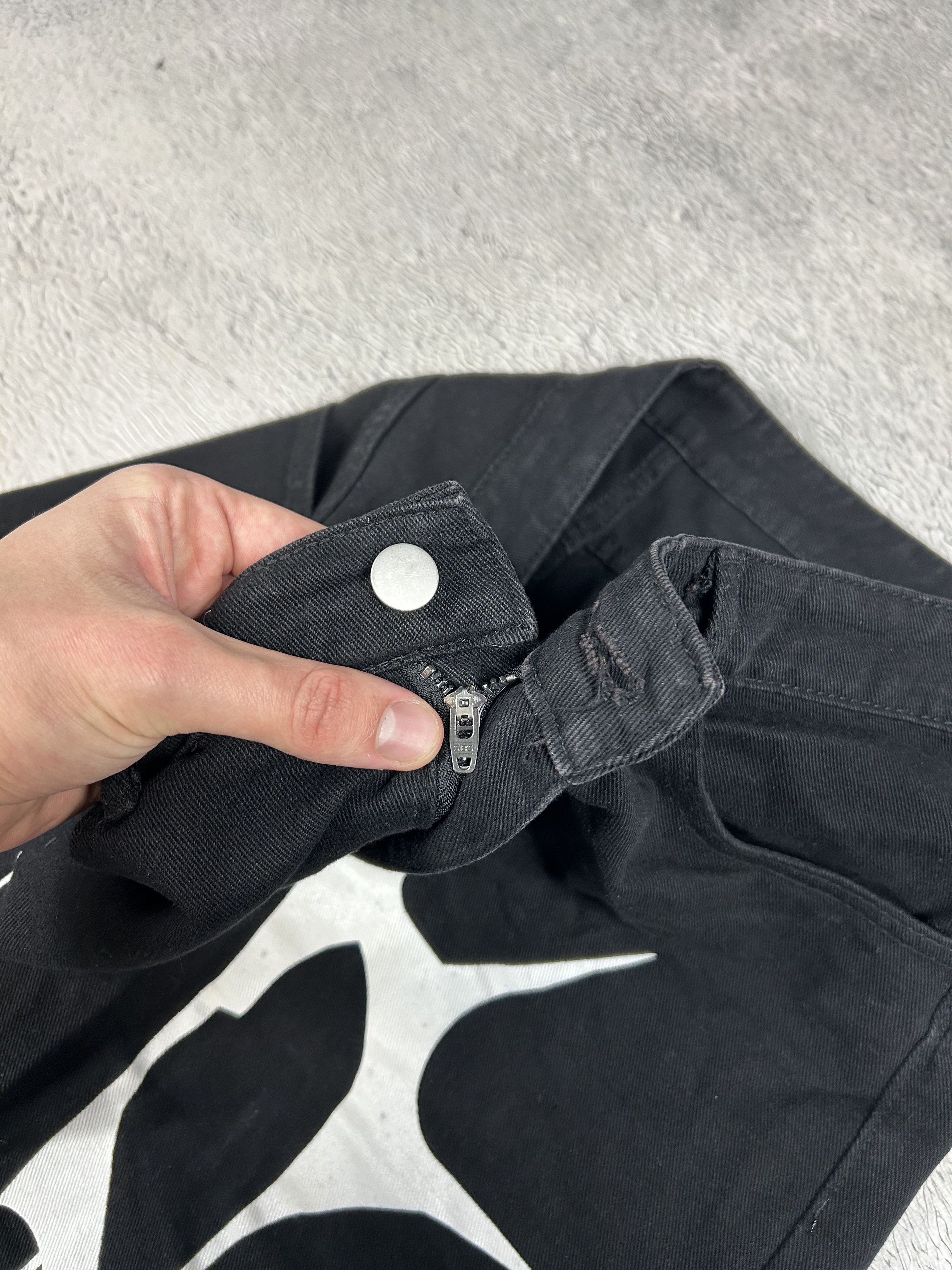 JNCO × Japanese Brand Streetwear Baggy Jeans Skeleton Black Crazy SK8 AOP Drill Size US 32 / EU 48 - 5 Thumbnail