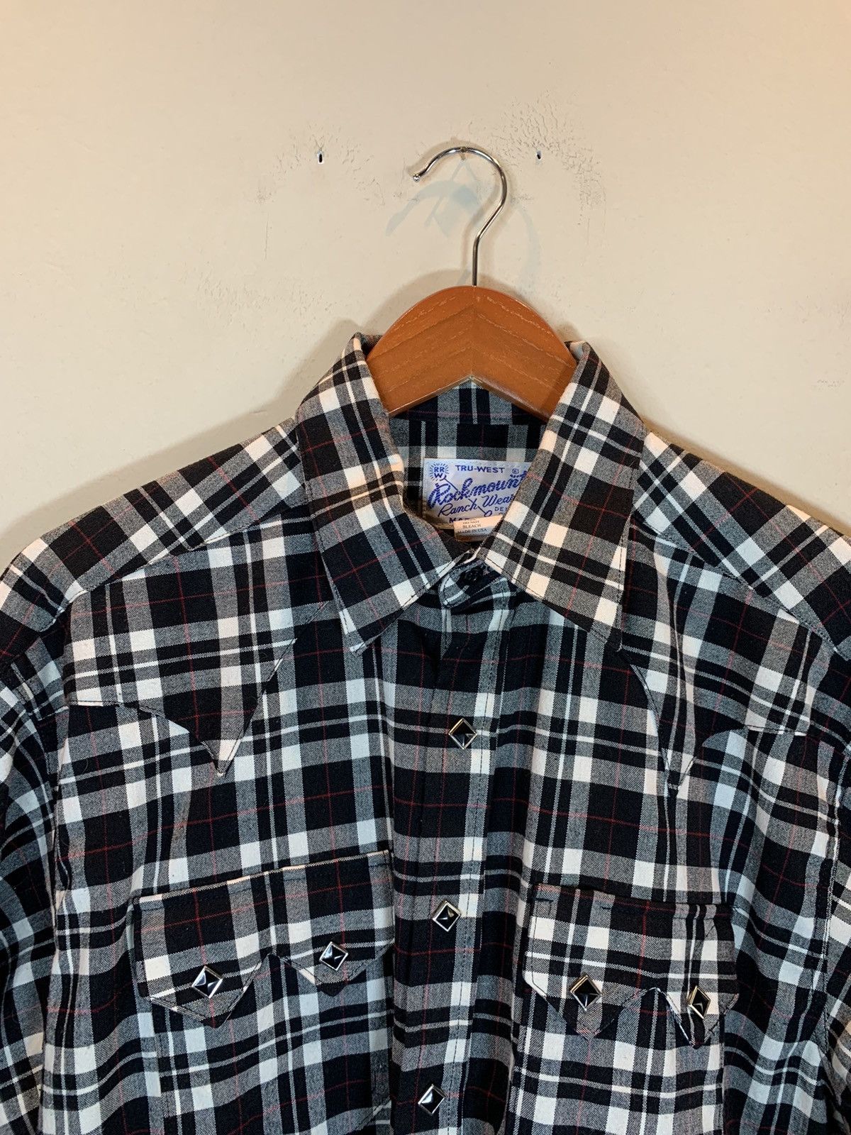 Rockmount Ranch Wear × Vintage RARE Vintage Rockmount Ranch Wear Western Plaid Button Shirt Size US S / EU 44-46 / 1 - 3 Thumbnail