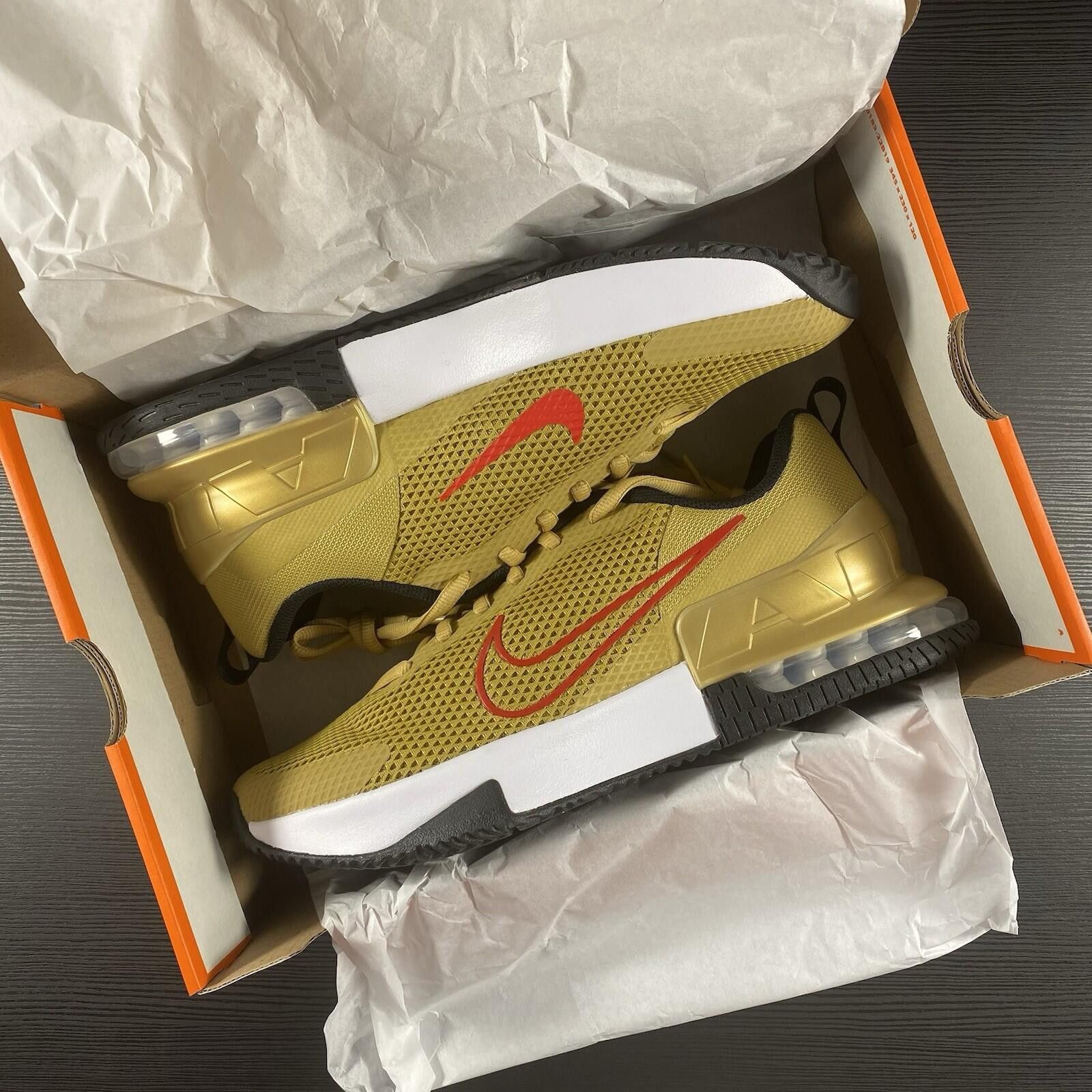 Nike UK 10.5 Nike Air Max Alpha Trainer 6 Gold & University Red🔥 Size US 11.5 / EU 44-45 - 1 Thumbnail