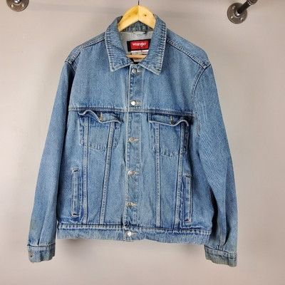 Wrangler Wrangler HERO Blue Denim Trucker Jacket Size Large Size US L / EU 52-54 / 3 - 1 Thumbnail