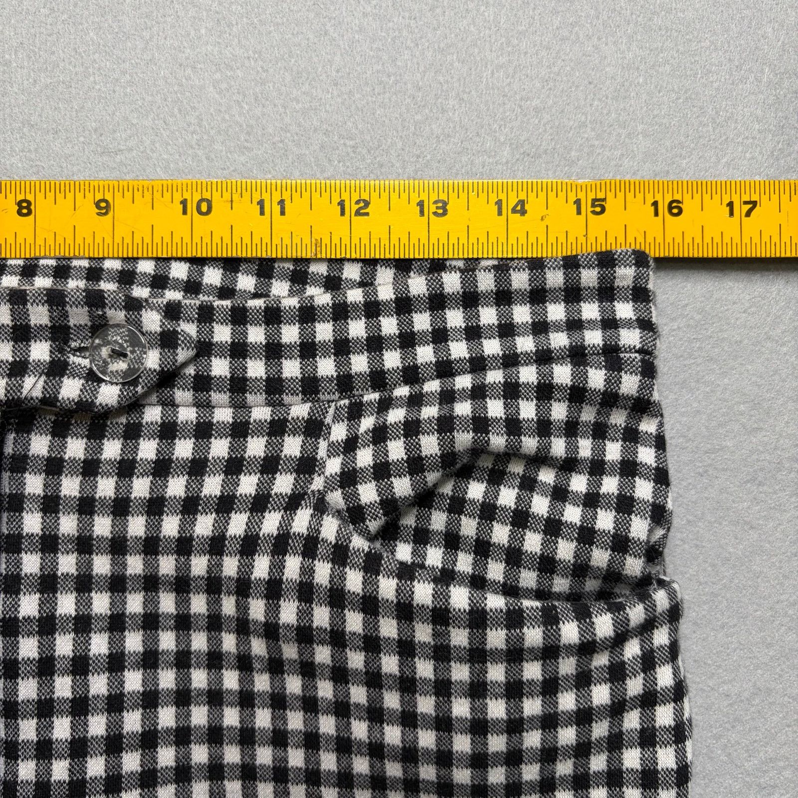 Anthropologie Anthropologie Women’s Black White Gingham Capri Pants 8 Size 30" / US 8 / IT 44 - 6 Thumbnail