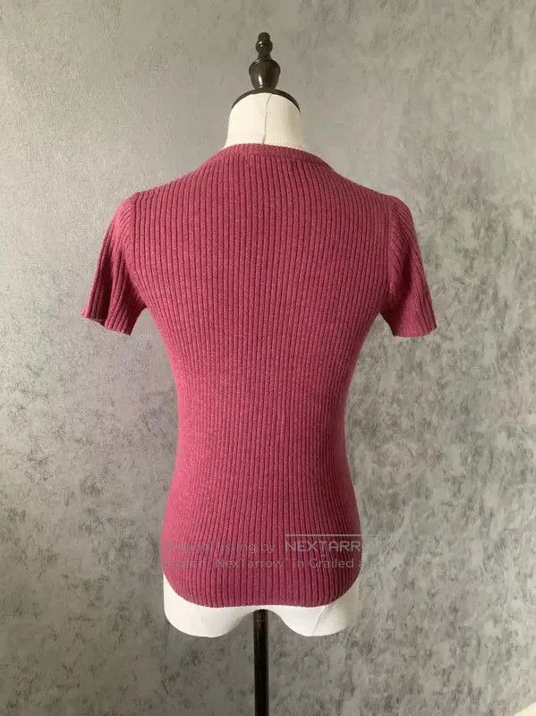 Burberry Burberry Short Sleeve Cotton Blend T-Shirt. Size M / US 6-8 / IT 42-44 - 4 Thumbnail