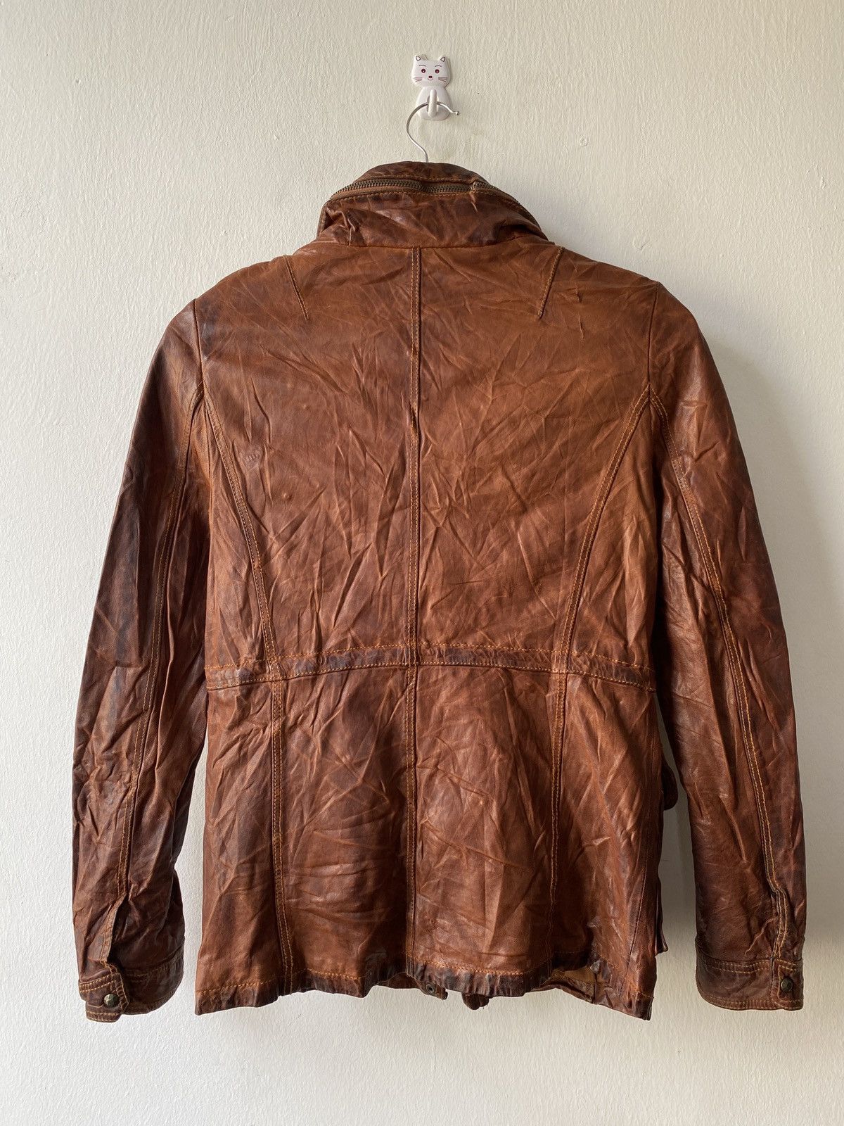 If Six Was Nine Japanese Brand GOA Multipocket Zipper Hoodie Leather Jacket Size US S / EU 44-46 / 1 - 8 Thumbnail