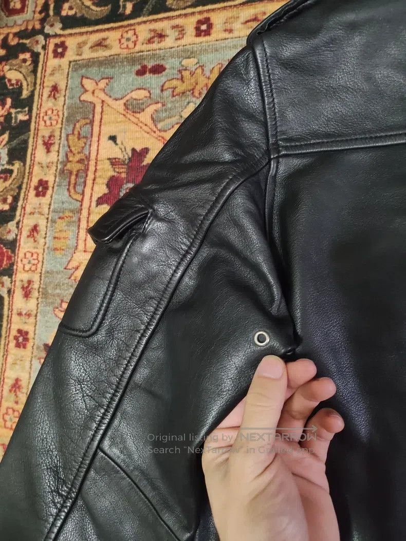 Schott Schott Genuine leather flight jacket multi-pocket cropped Size US L / EU 52-54 / 3 - 6 Thumbnail