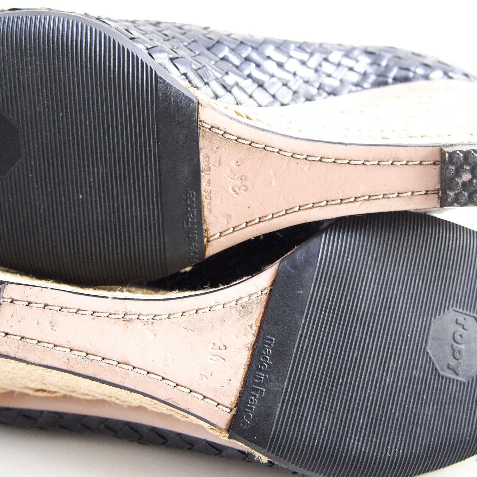 Prada Prada Wedge Pumps Heels Black Braided Leather US 6 EU 36 Size US 6 / IT 36 - 10 Thumbnail