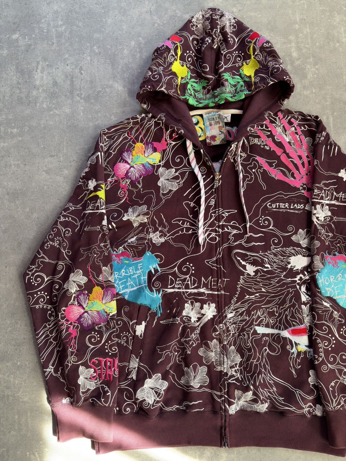 Artful Dodger Artful Dodger Exiled To Bishop AOP Embroidered Zip Hoodie XL Size US XL / EU 56 / 4 - 3 Thumbnail