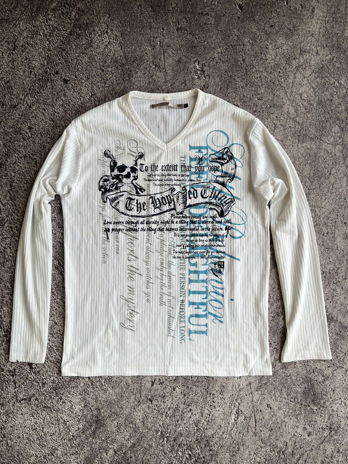 Japanese Brand Y2K Skull Tribal ifsixwasnine long sleeve Size US L / EU 52-54 / 3 - 1 Thumbnail