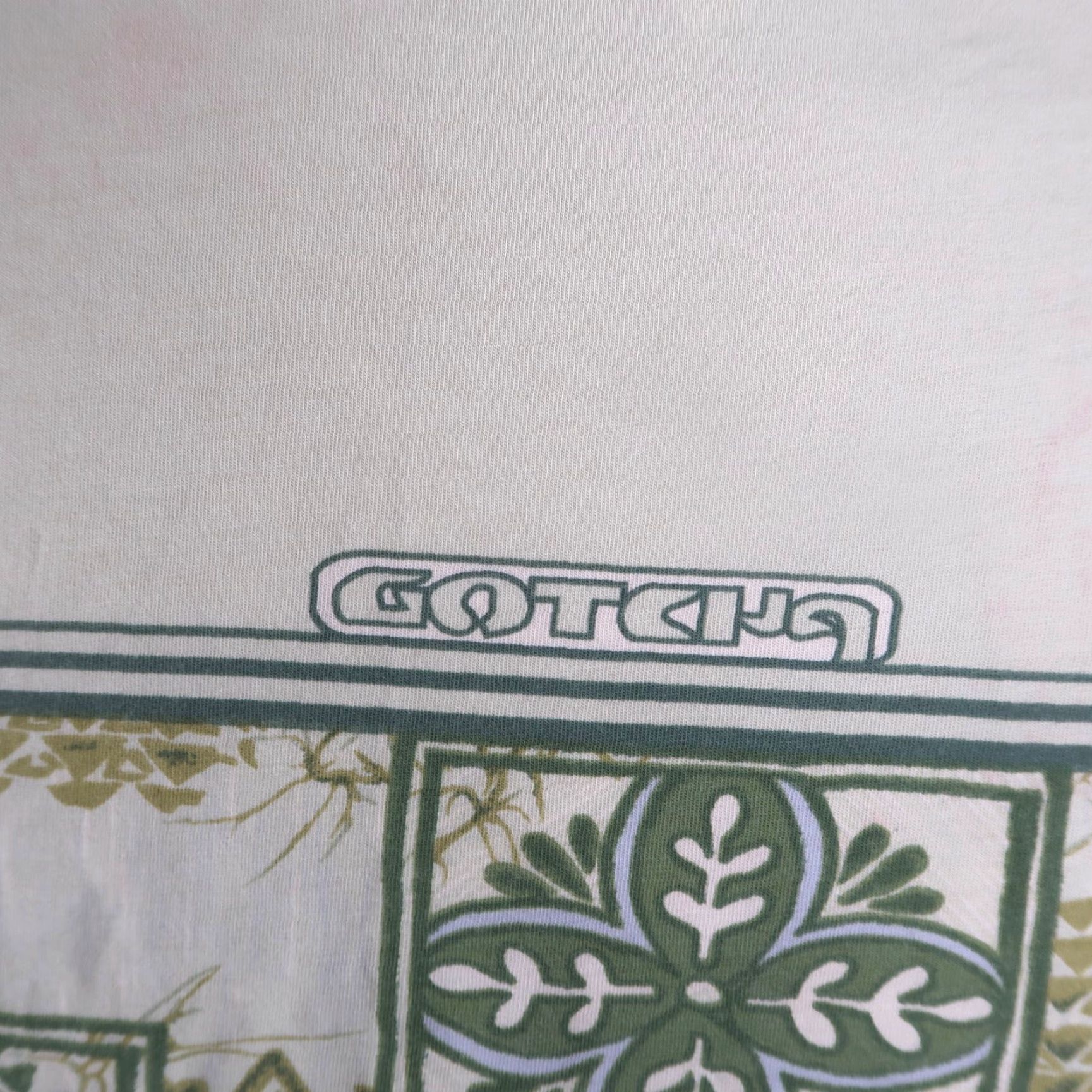 Gotcha VINTAGE Gotcha Shirt Mens 90s Grunge T-Shirt Green L Large Graphic Print Crew Neck Short Sleeve Shirt Size US L / EU 52-54 / 3 - 3 Thumbnail