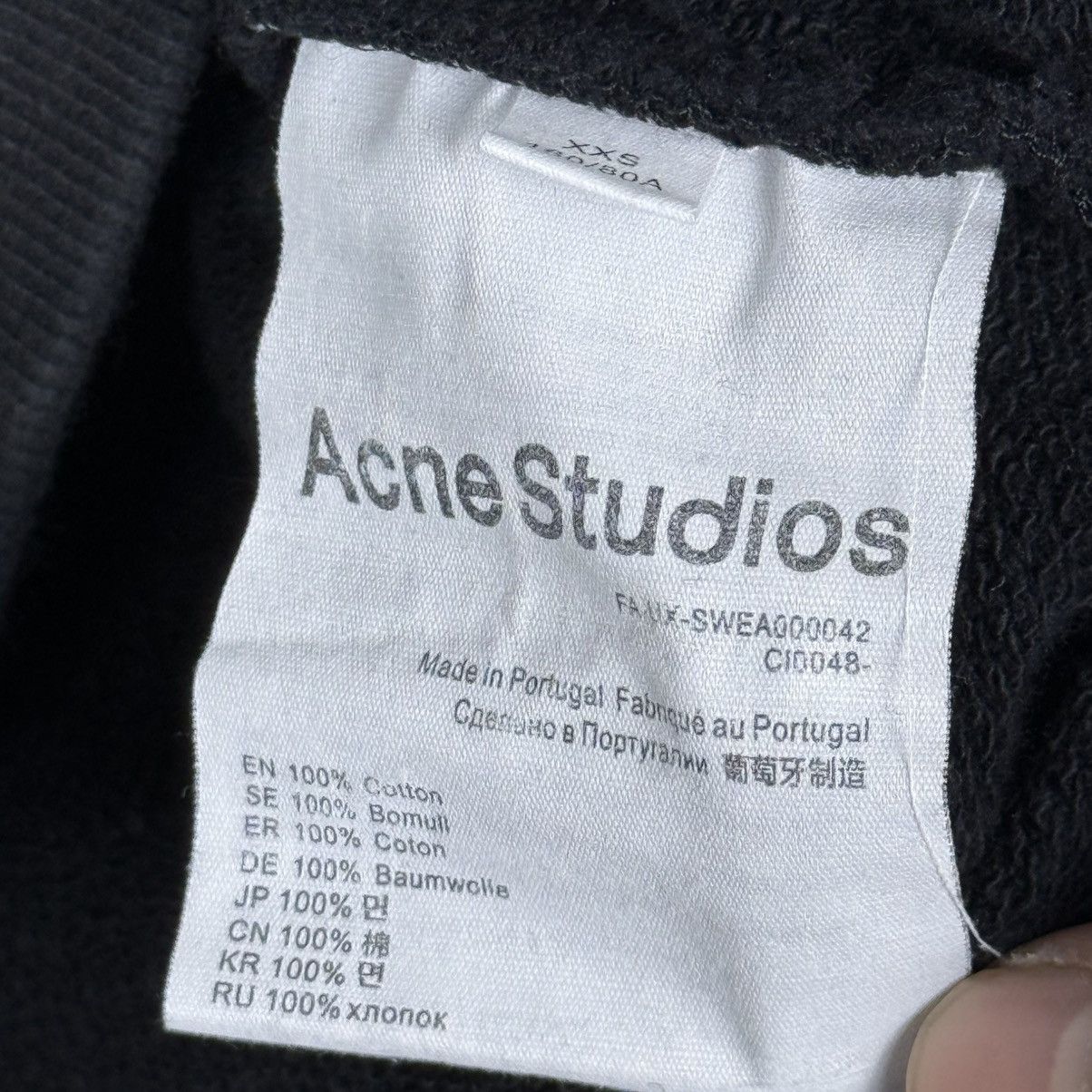 Acne Studios Acne Studios Box Logo Sweatshirt Size US XXS / EU 40 - 4 Thumbnail