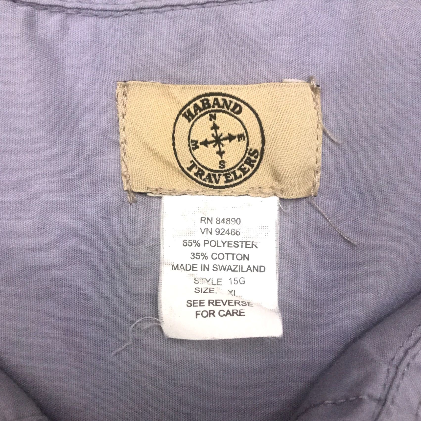 Haband Haband Travelers Shirt Mens Extra Large Grey Safari Fishing Outdoors Pearl Snap Shirt Mens XL Grey Haband Safari Waldes? Size US XL / EU 56 / 4 - 5 Thumbnail