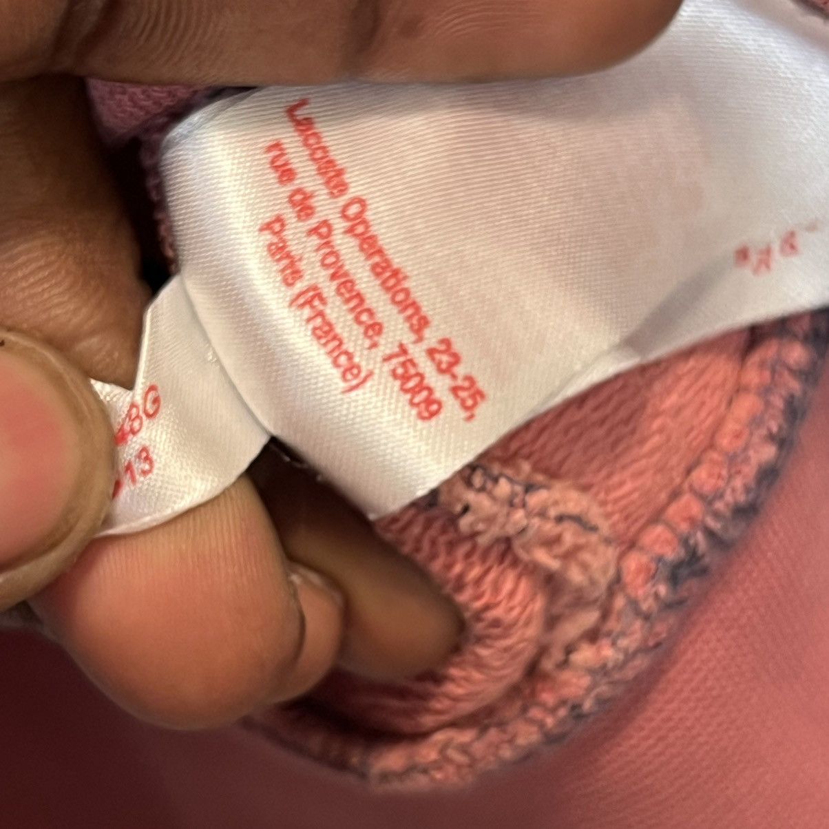 Lacoste × Supreme Supreme Lacoste Crewneck Pink Size US L / EU 52-54 / 3 - 8 Thumbnail