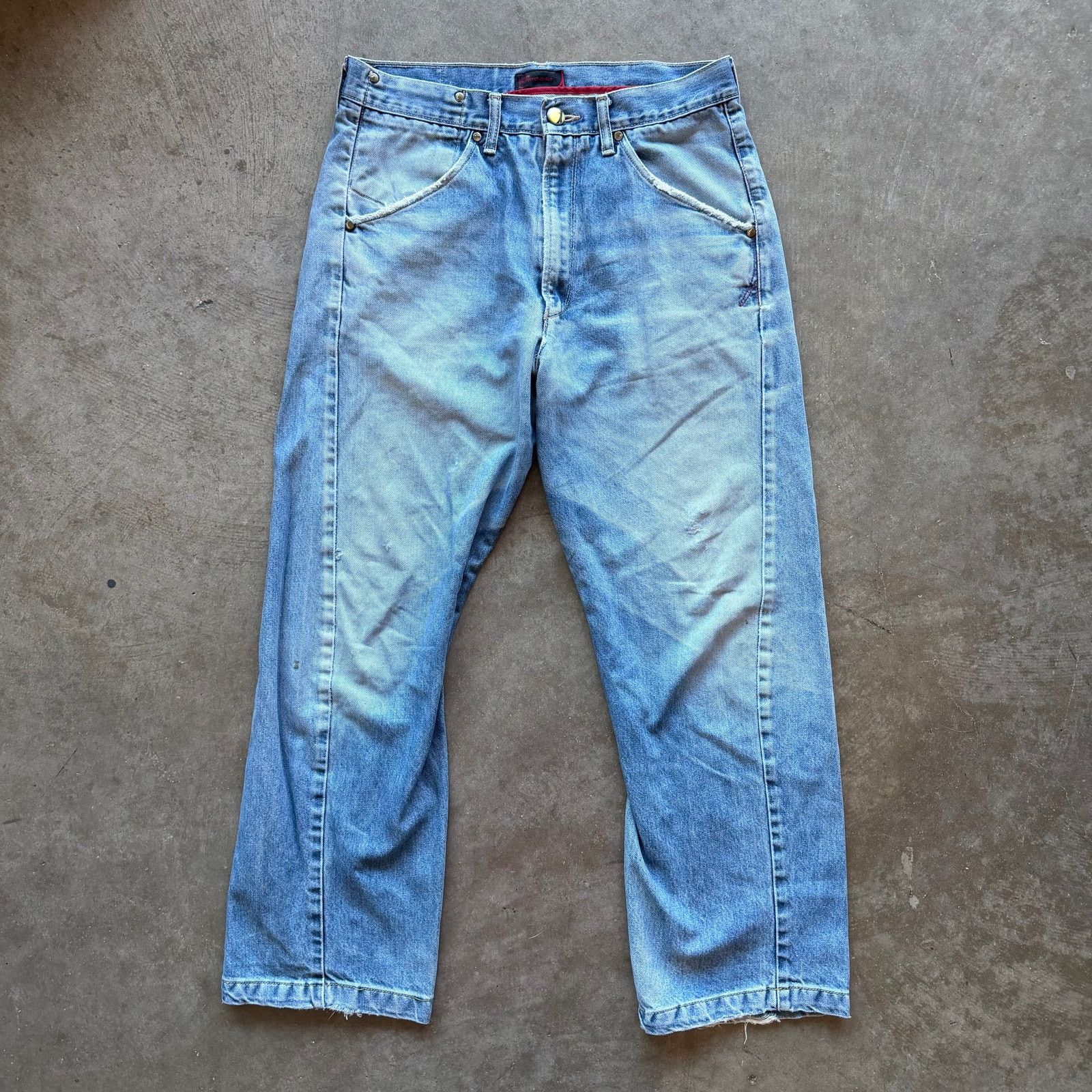 Levi's Vintage Levi’s Engineered Jeans 32x28 Light Wash Twisted Leg Size US 34 / EU 50 - 1 Thumbnail