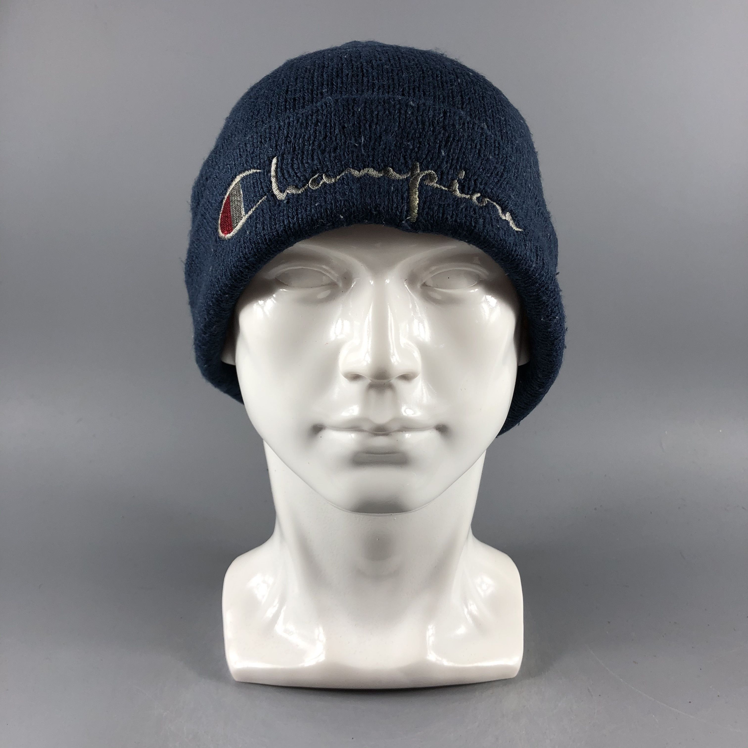 Champion × Vintage Champion Spellout Beanie Snow Hat Snow Cap -D775 Size ONE SIZE - 7 Thumbnail
