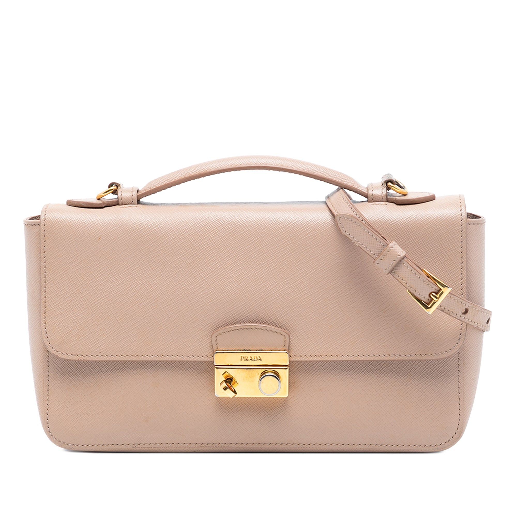 Prada Saffiano Sound Lock Satchel Size ONE SIZE - 1 Thumbnail