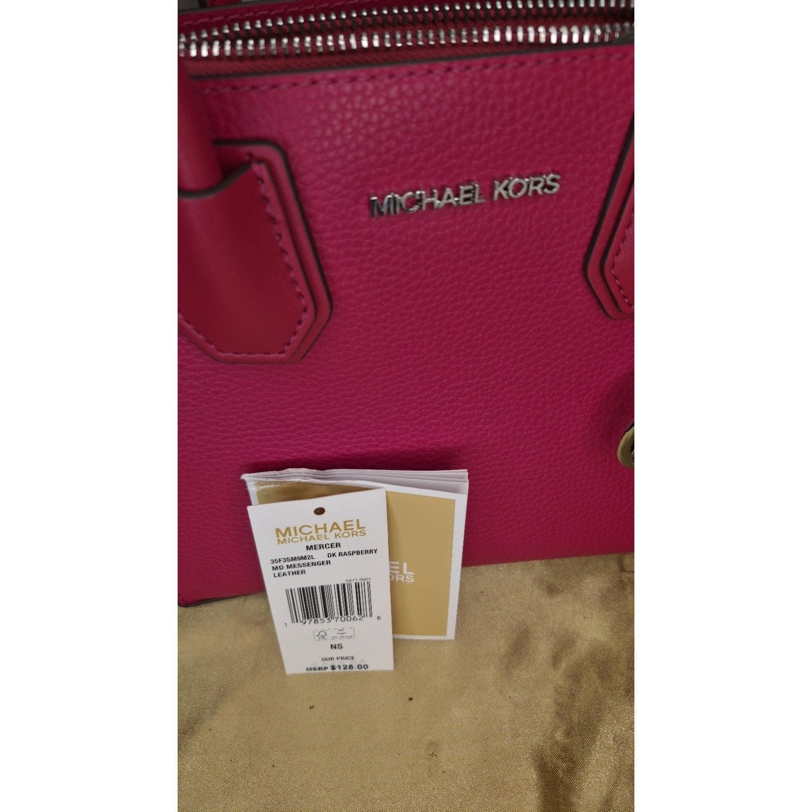 Michael Kors NEW Michael Kors Studio Mercer Medium Messenger Bag Pink Size ONE SIZE - 3 Thumbnail